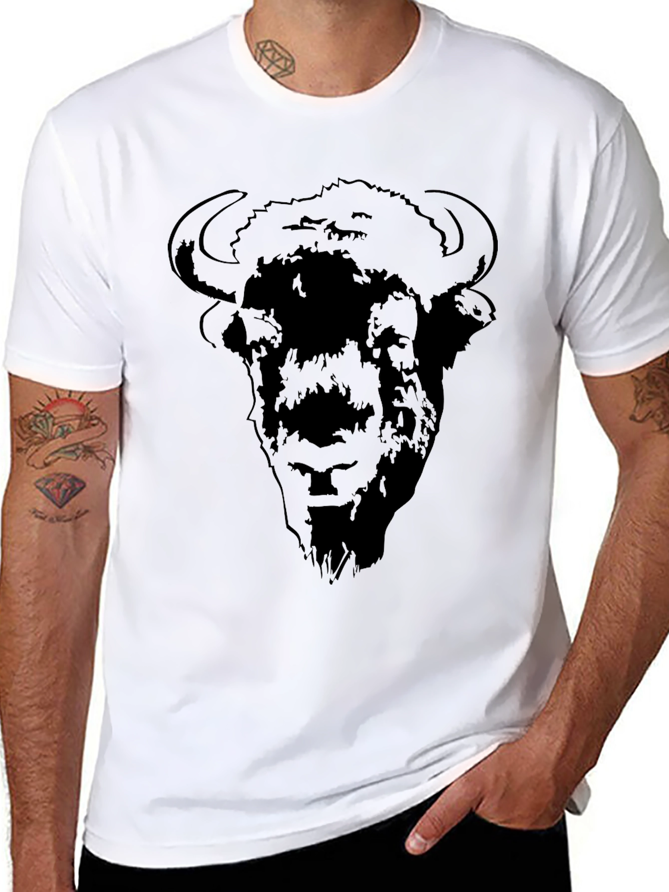 Black Bison Graphic Tee - Mens