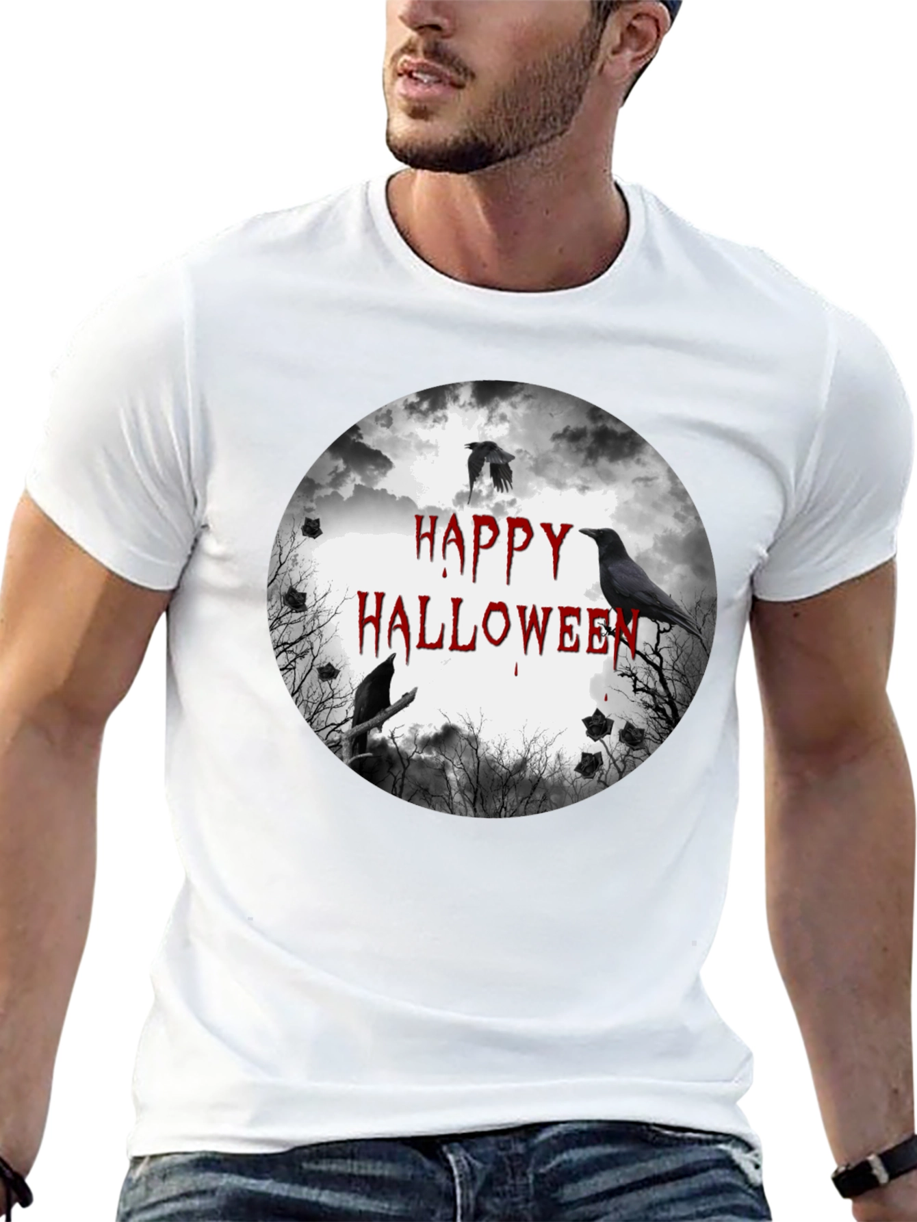 Happy Halloween Crow T-Shirt