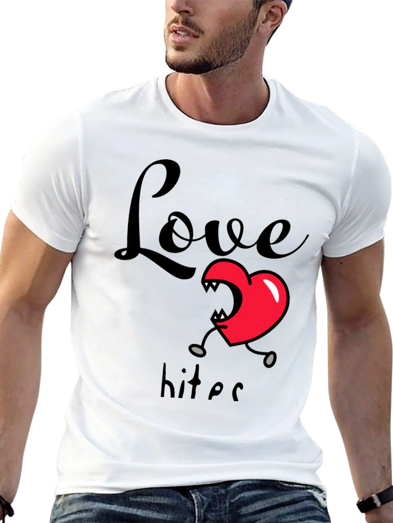 Love Bites Graphic T-Shirt - Black