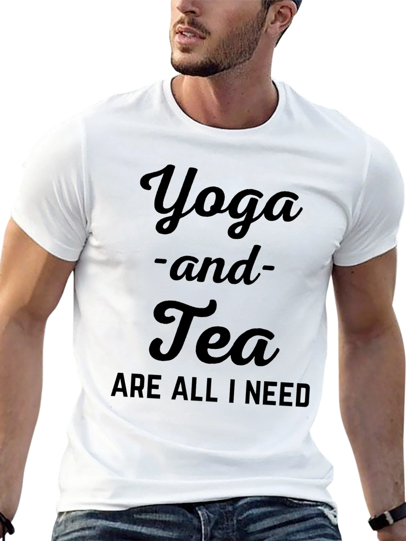 Yoga and Tea Graphic Tee - Relaxed Fit