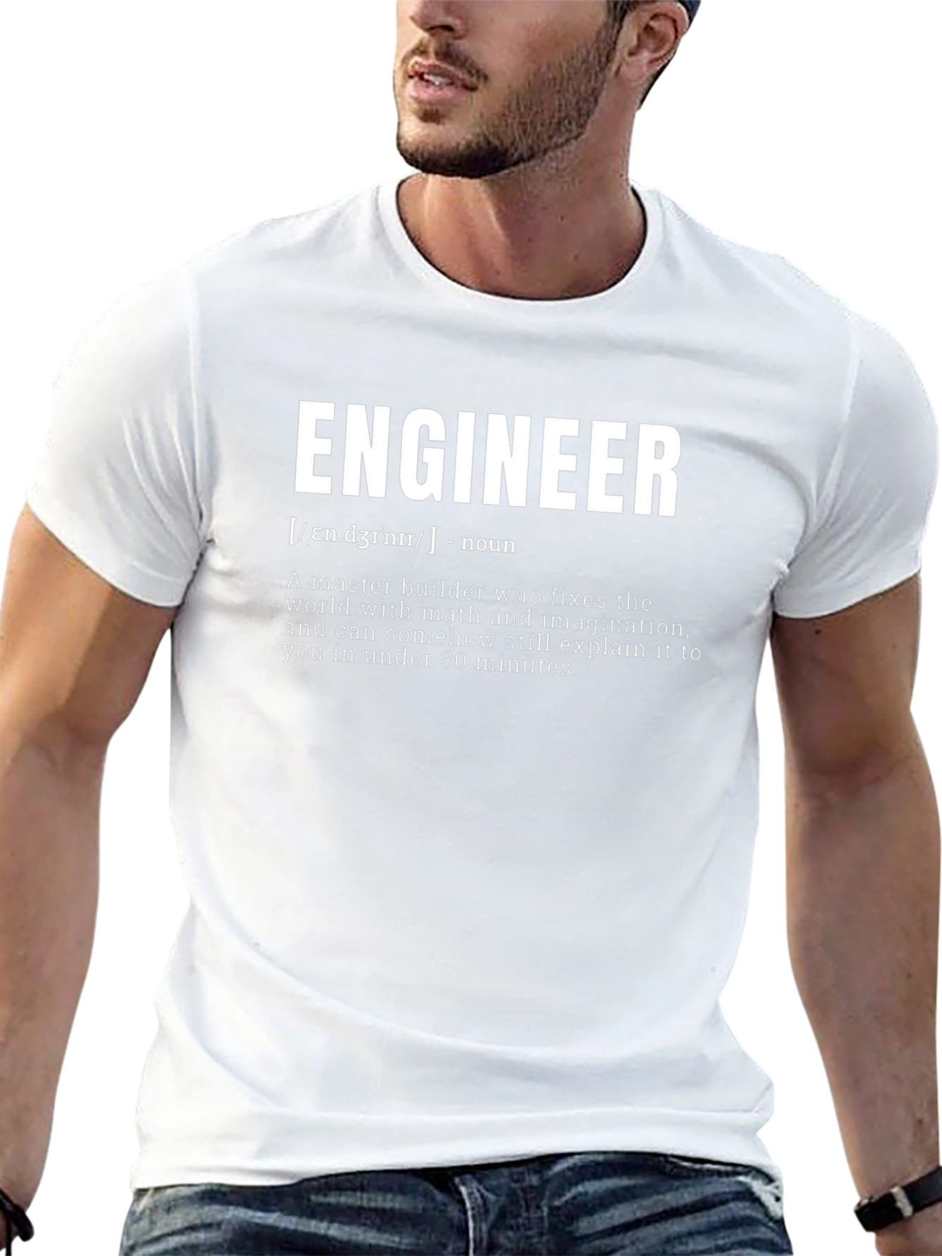 Engineer Definition T-Shirt - Black