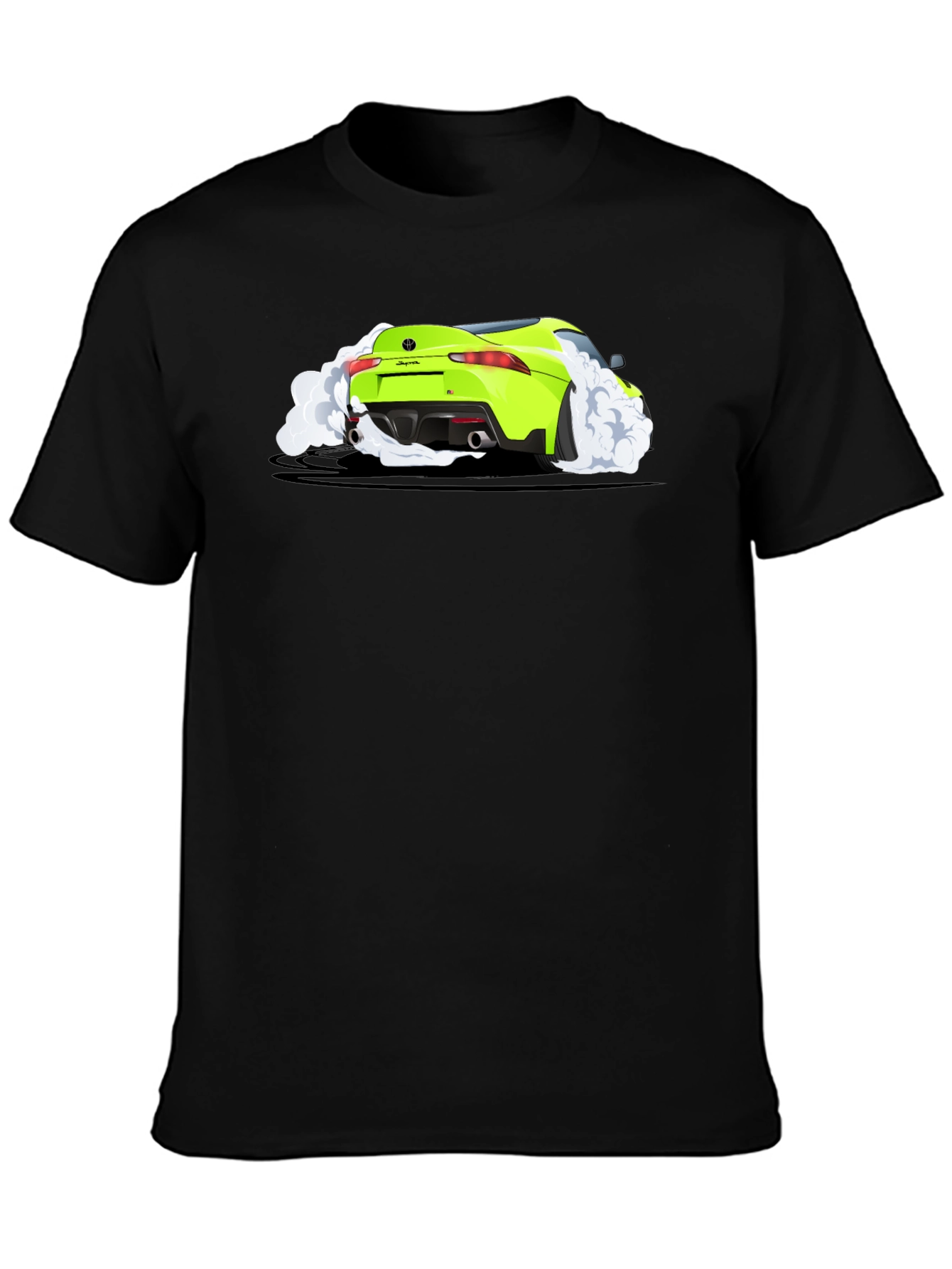 Supra Burnout Tee - Black Cotton Graphic T-Shirt