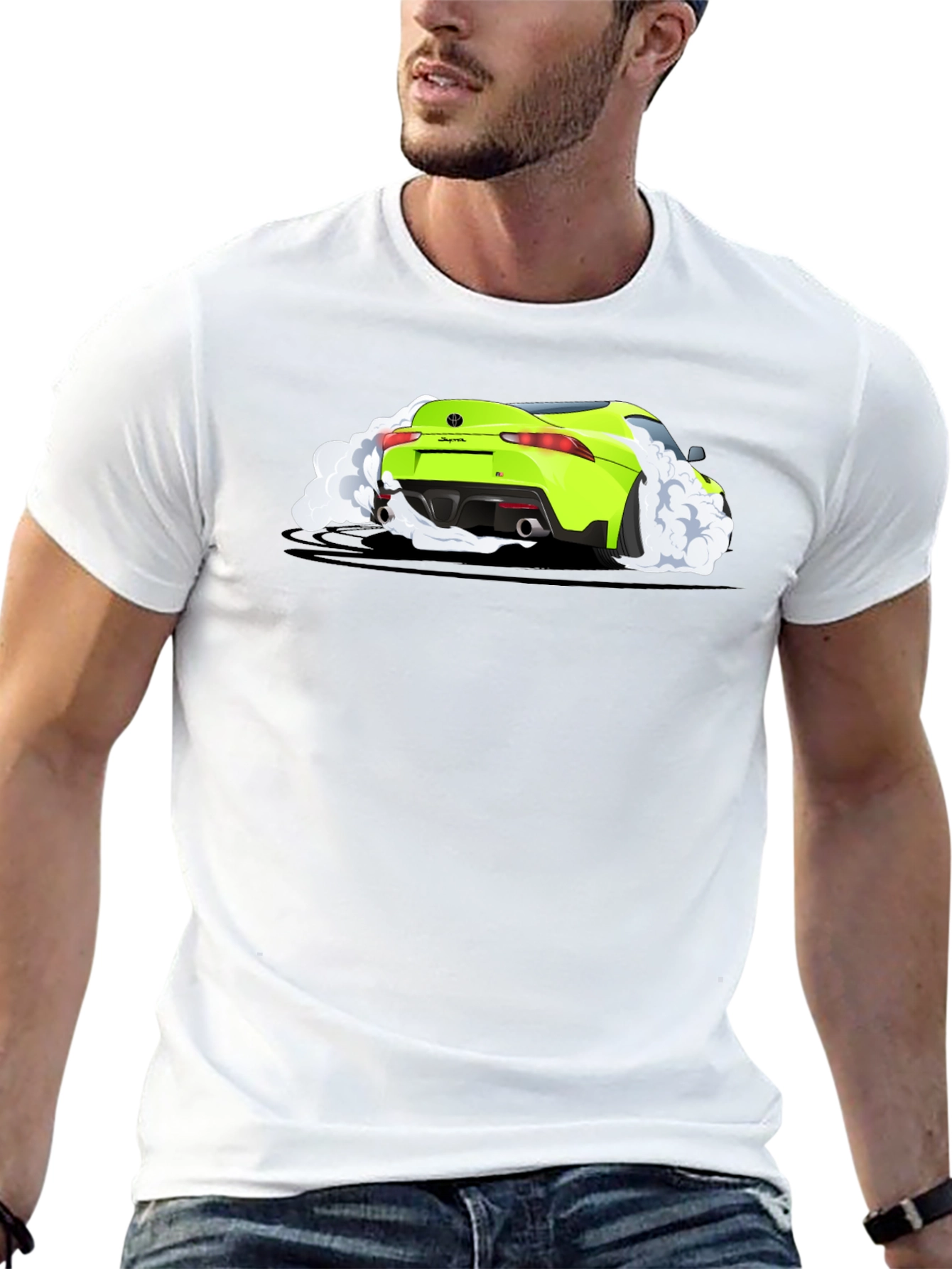 Supra Burnout Tee - Black Cotton Graphic T-Shirt
