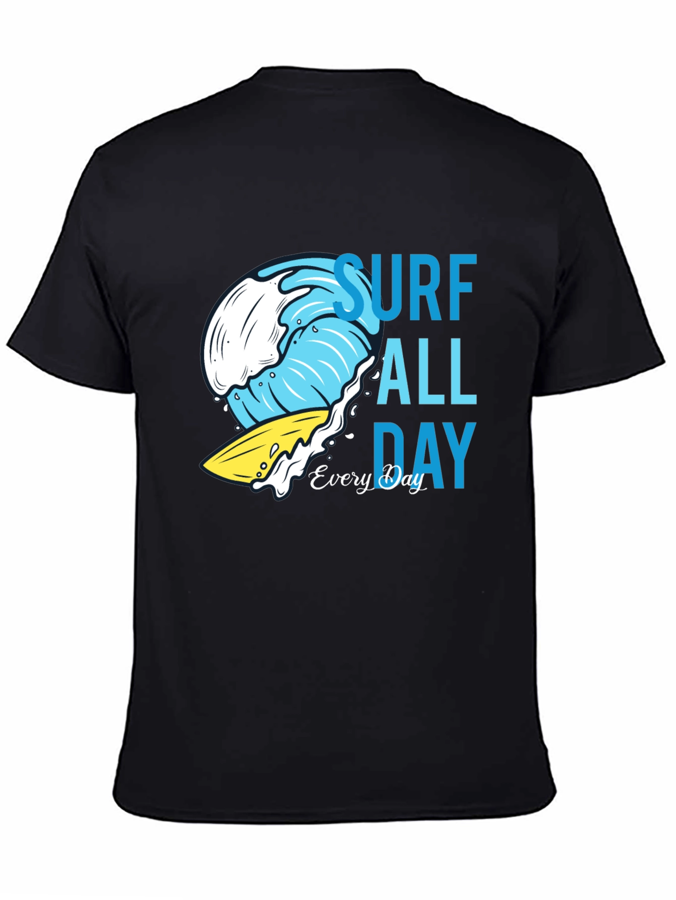 Surf All Day T-Shirt - Cool Wave Design