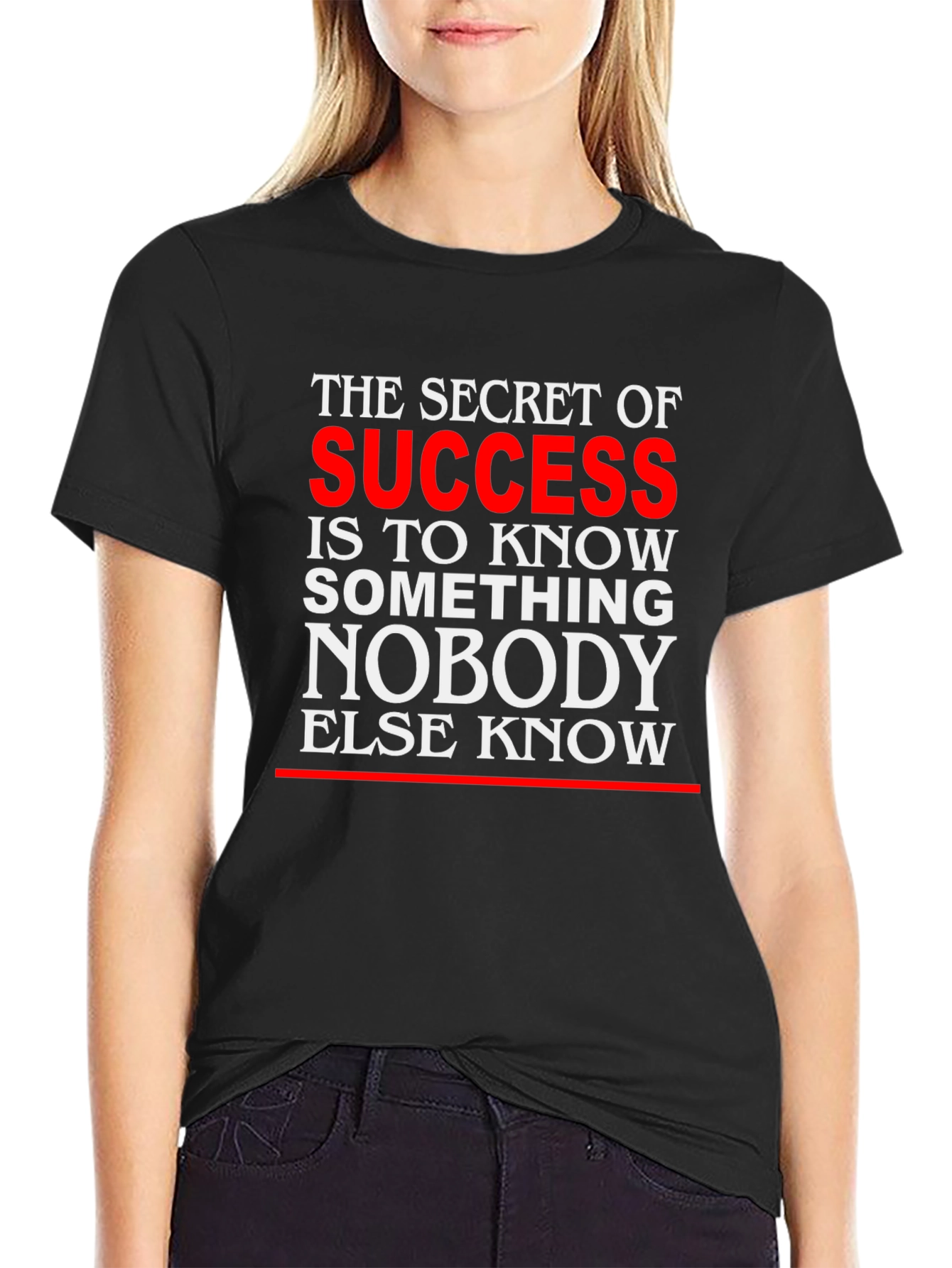 Secret of Success Graphic T-Shirt - Black