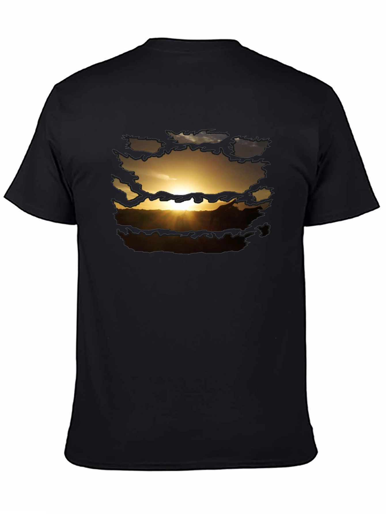 Sunset Graphic Print Mens T-Shirt