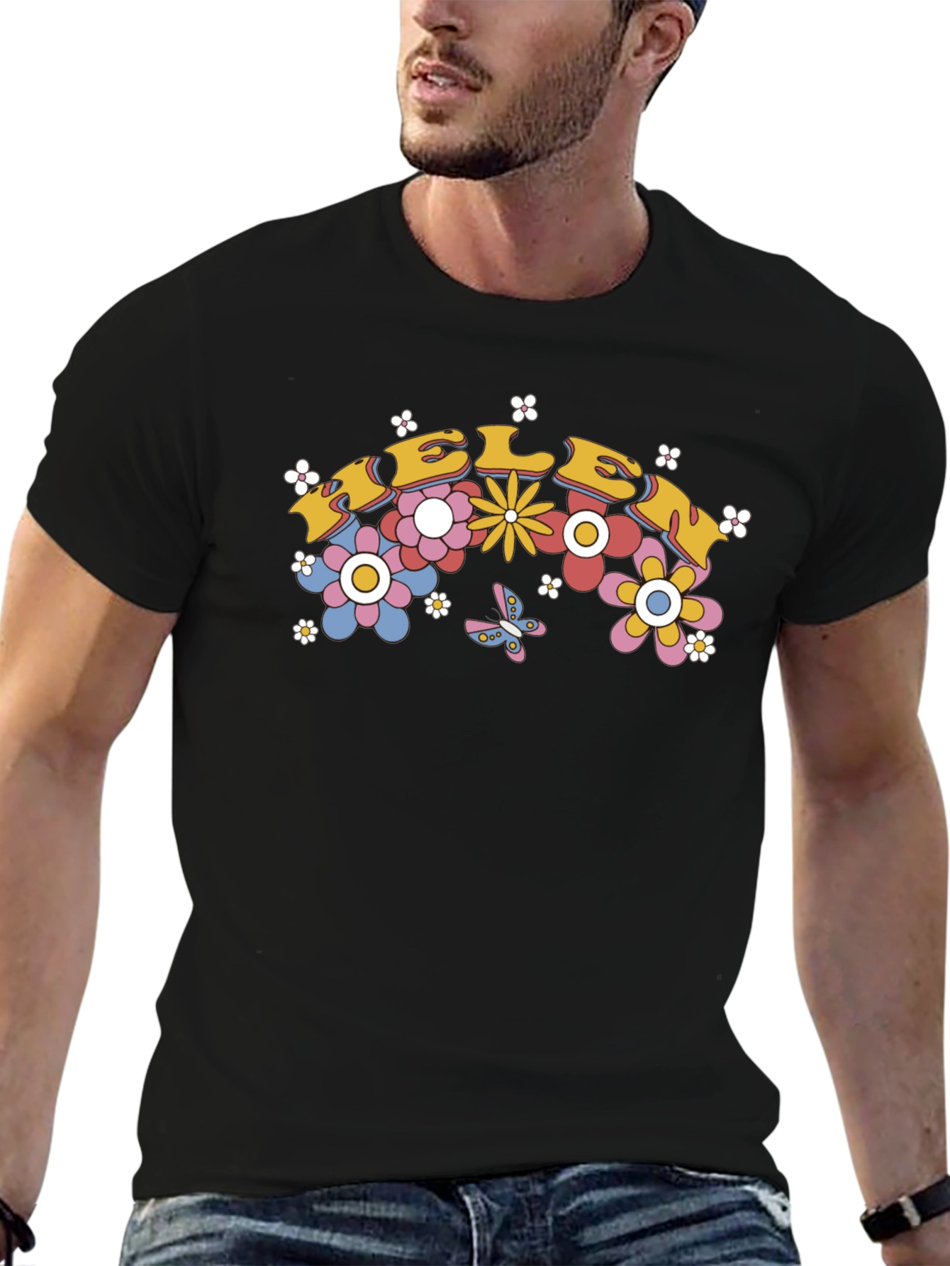 Retro Floral Eleven Graphic Tee