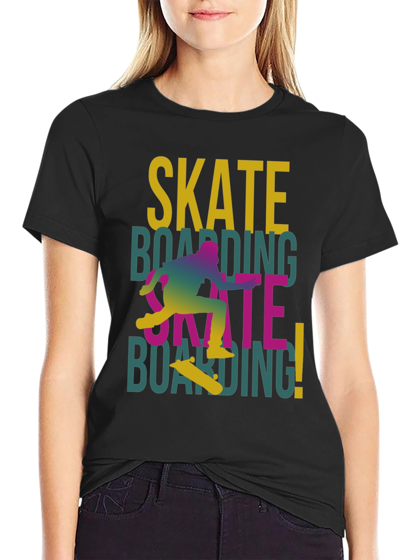 Skateboarding Graphic T-Shirt - Cool Casual Tee