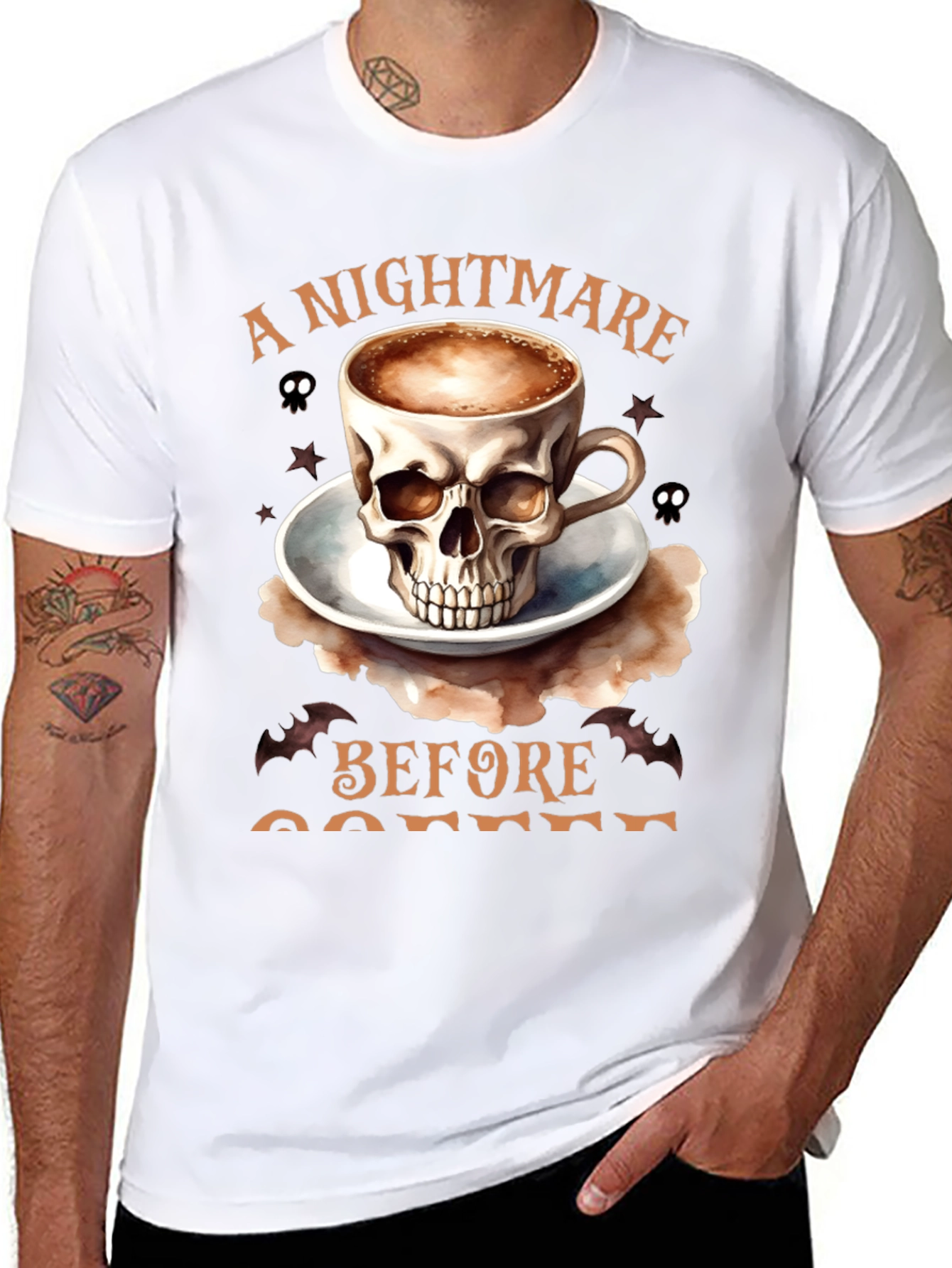 Nightmare Before Coffee Graphic T-Shirt