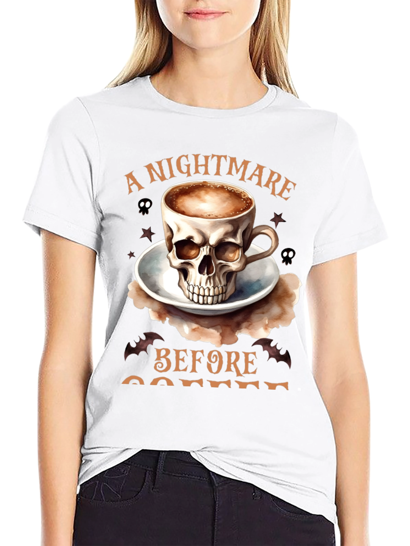 Nightmare Before Coffee Graphic T-Shirt