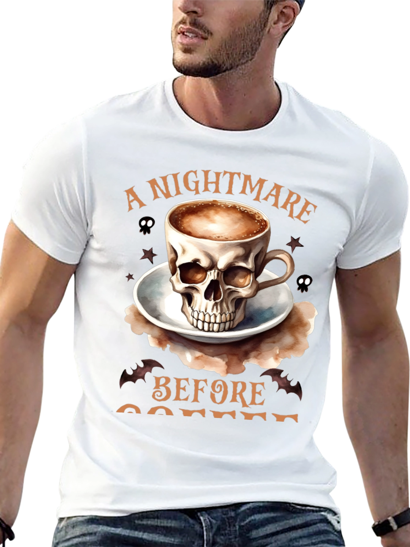 Nightmare Before Coffee Graphic T-Shirt