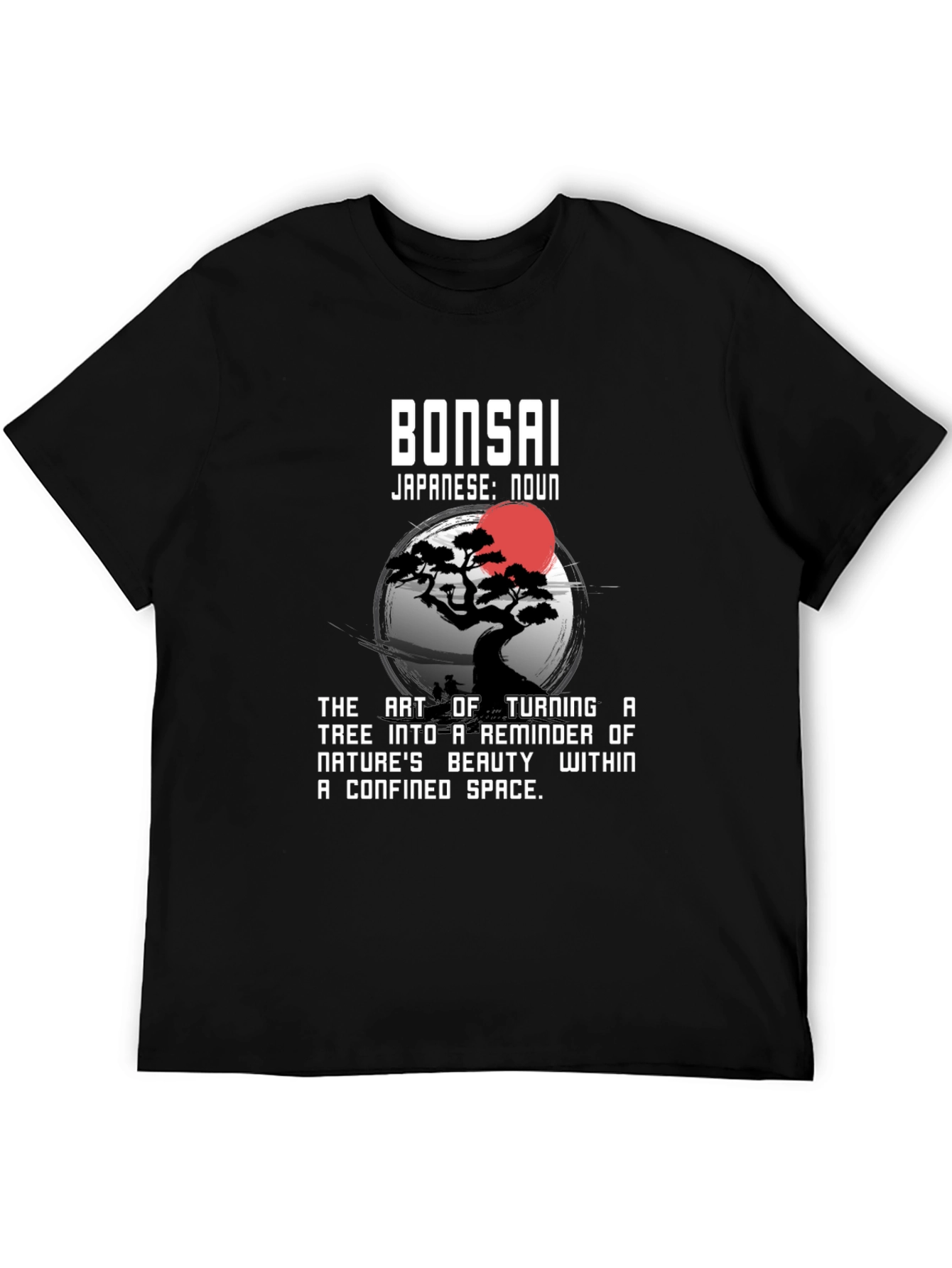 Bonsai Art Black T-Shirt