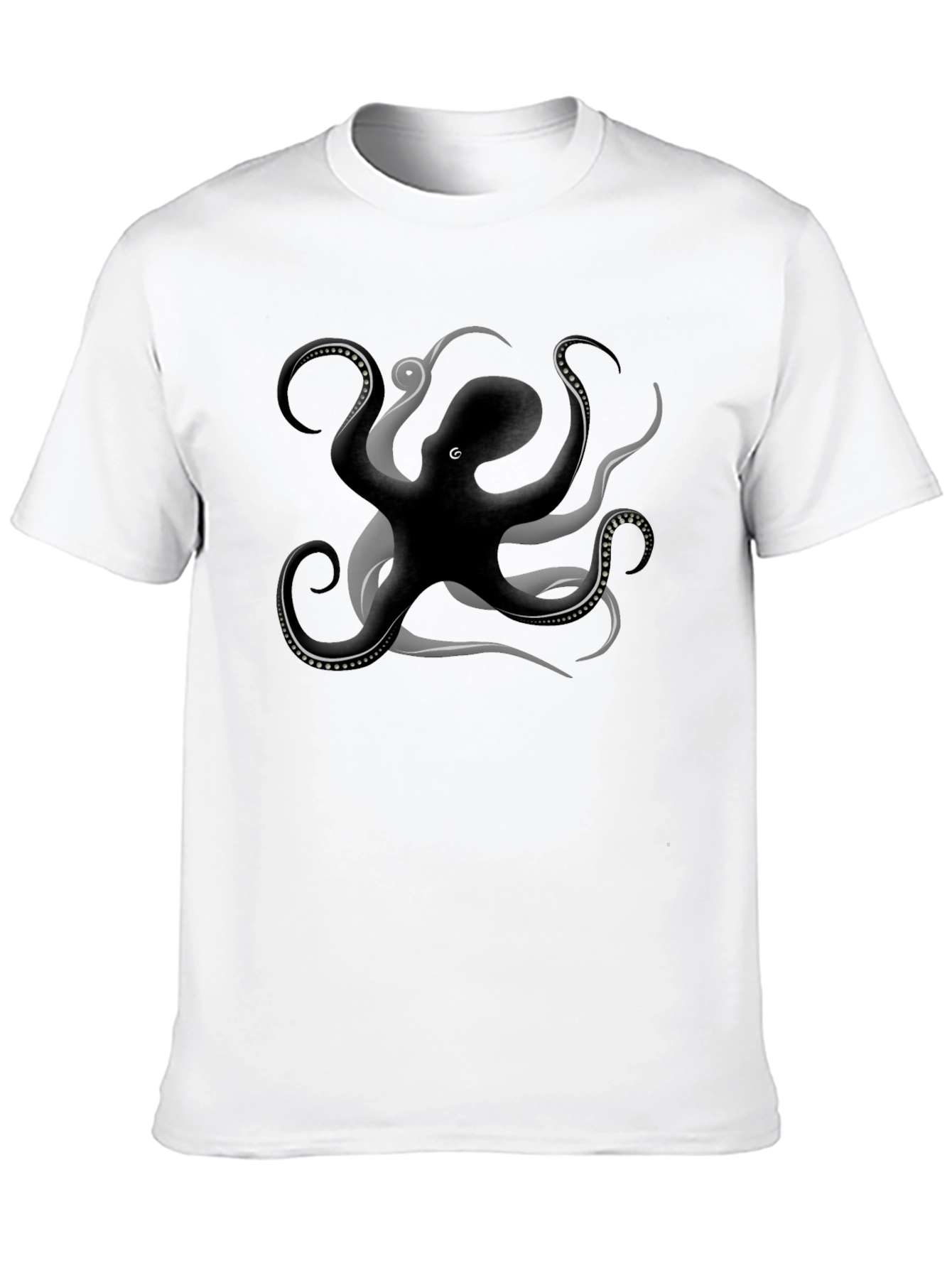 Octopus Graphic Tee - Stylish Mens Black T-Shirt