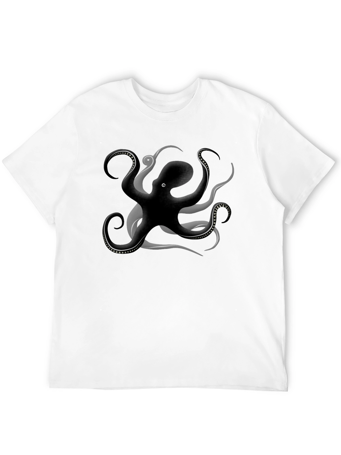 Octopus Graphic Tee - Stylish Mens Black T-Shirt