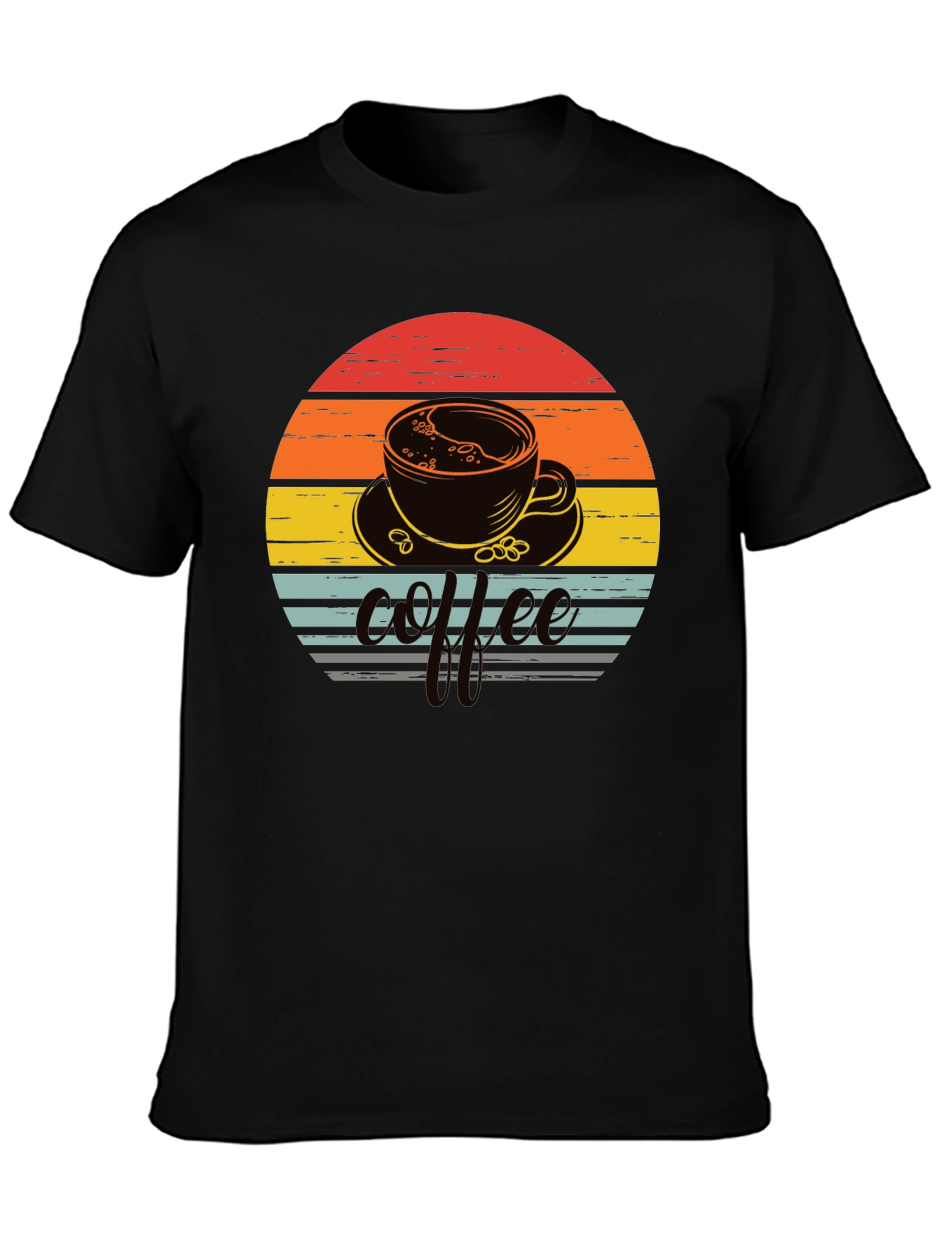 Retro Coffee Sunset Graphic Tee