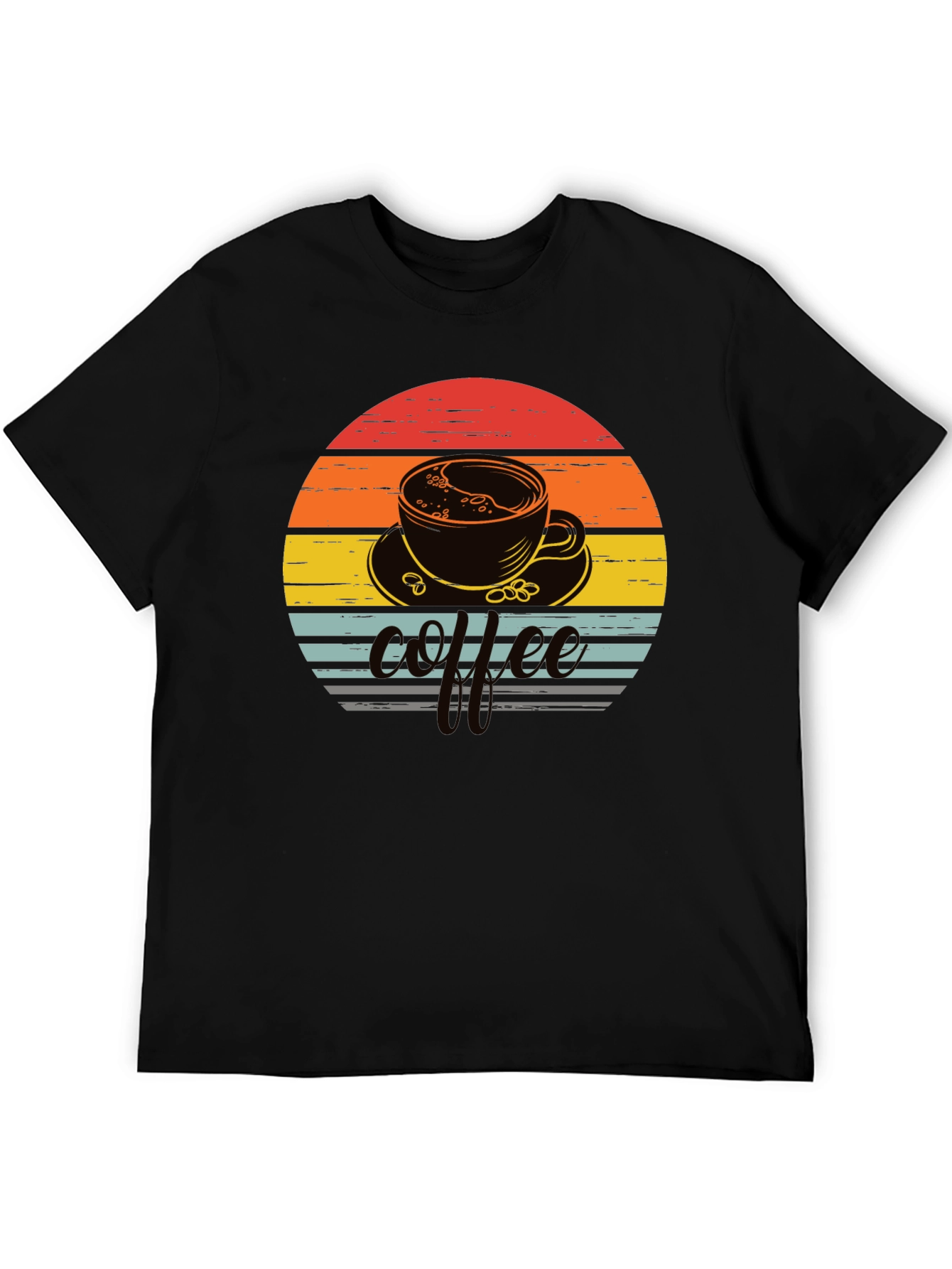 Retro Coffee Sunset Graphic Tee