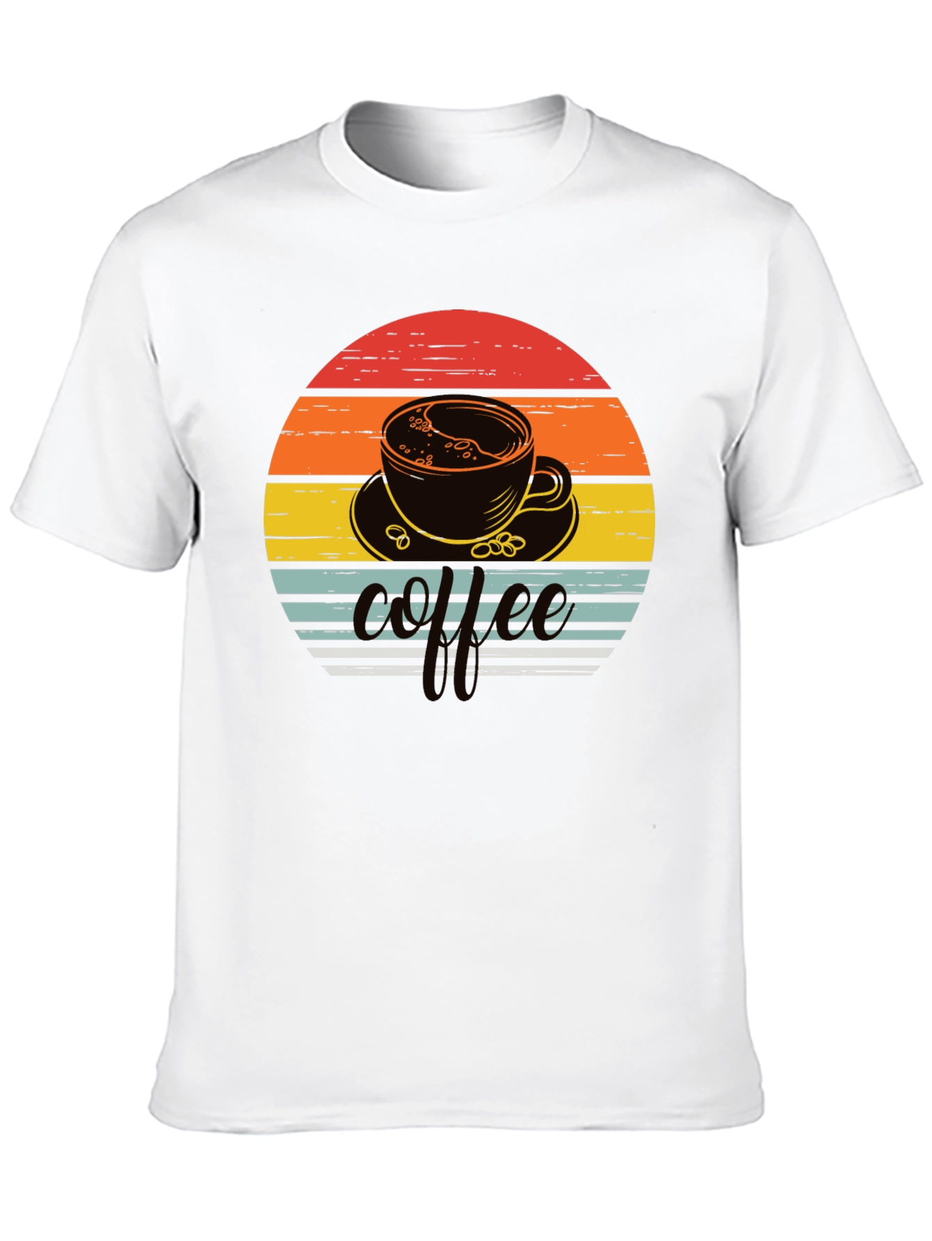 Retro Coffee Sunset Graphic Tee