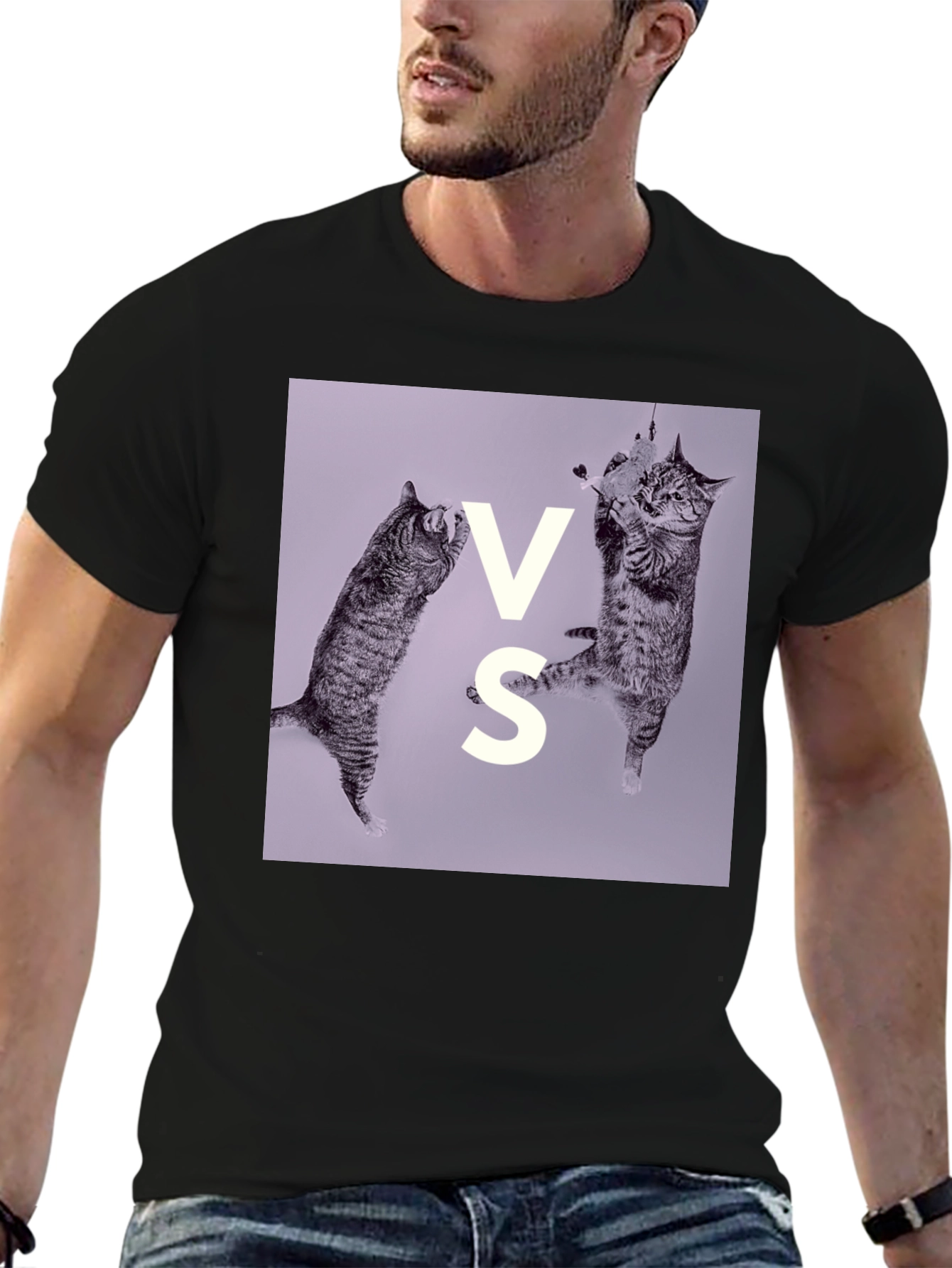 Cats VS T-Shirt - Funny Feline Graphic Tee