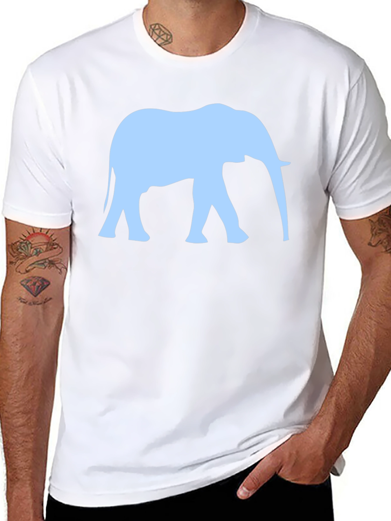 Elephant Graphic Tee - Cool Animal T-Shirt