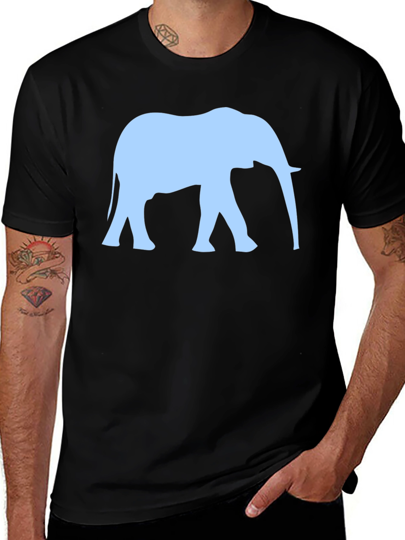 Elephant Graphic Tee - Cool Animal T-Shirt
