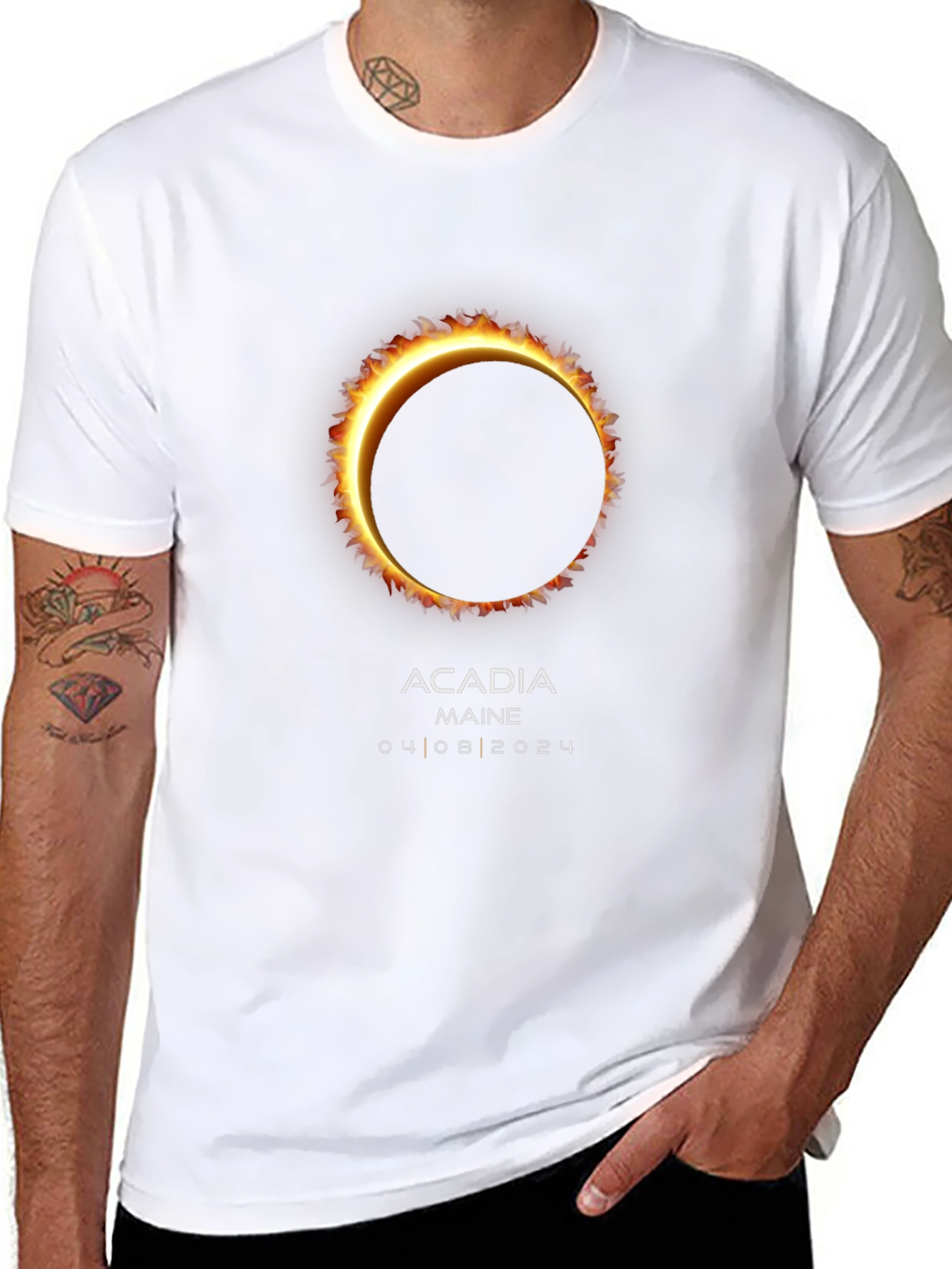 Total Solar Eclipse Acadia Maine 2024 T-Shirt