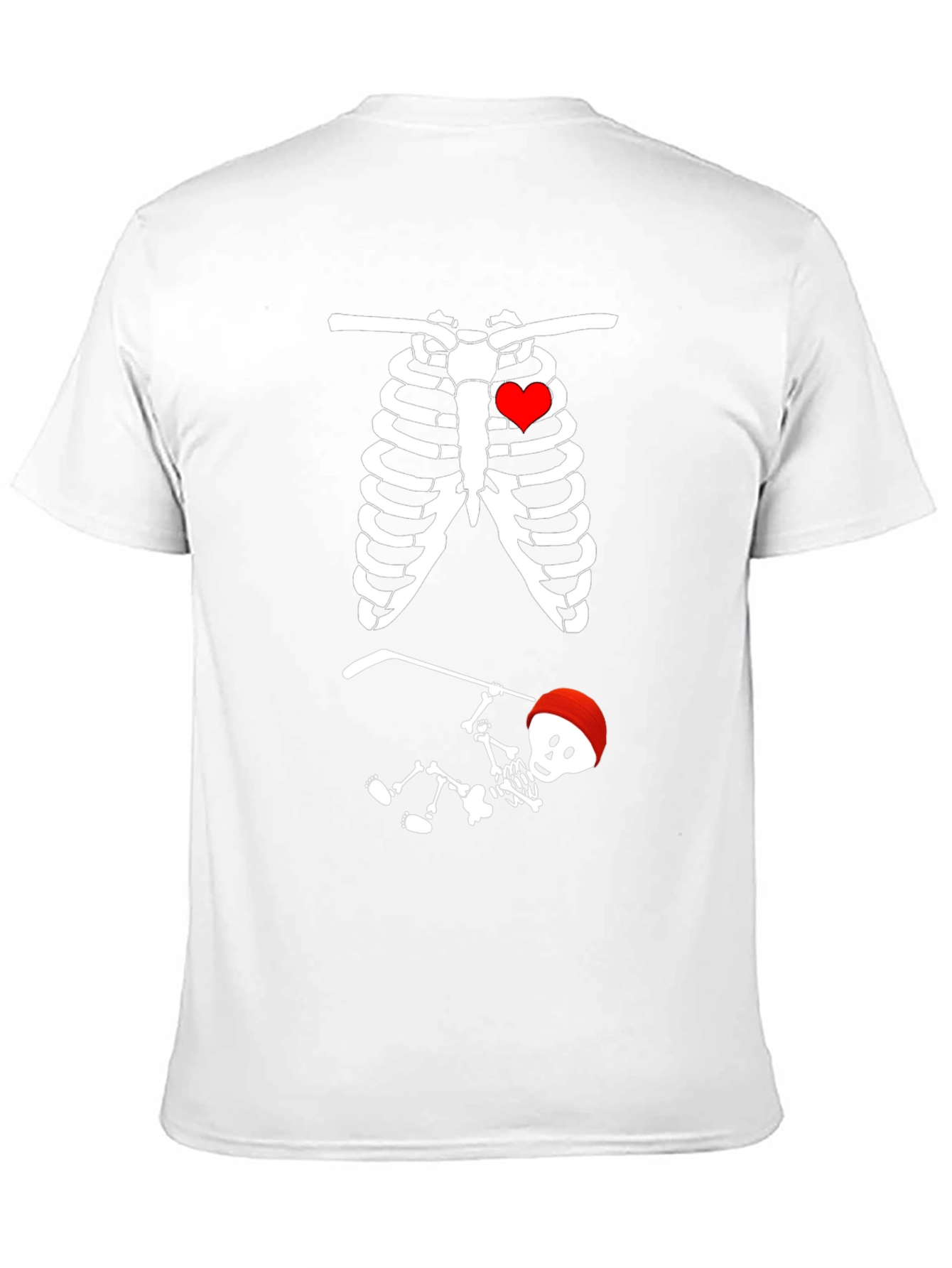 Skeleton Hockey Player T-Shirt