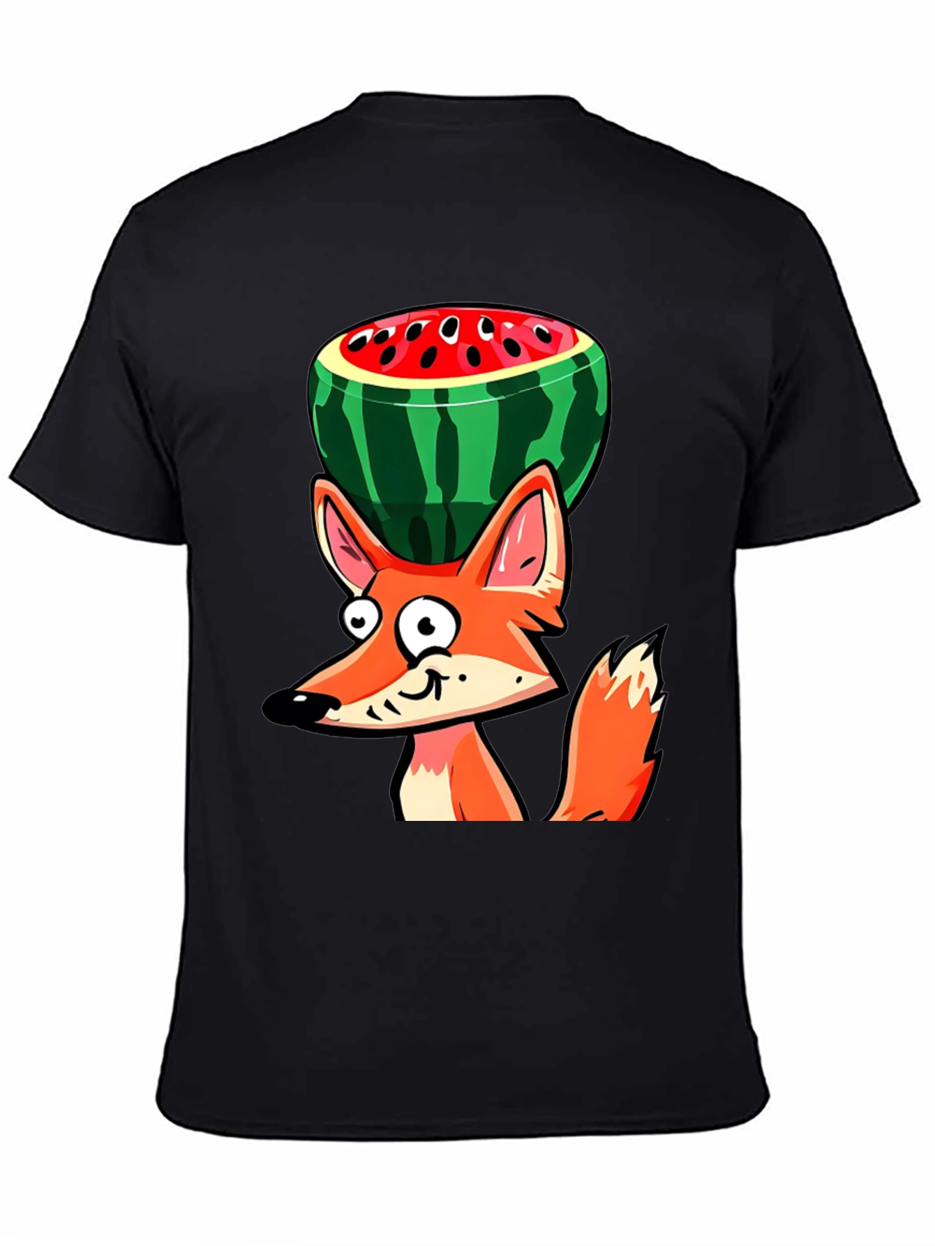 Funny Fox Watermelon Graphic Tee