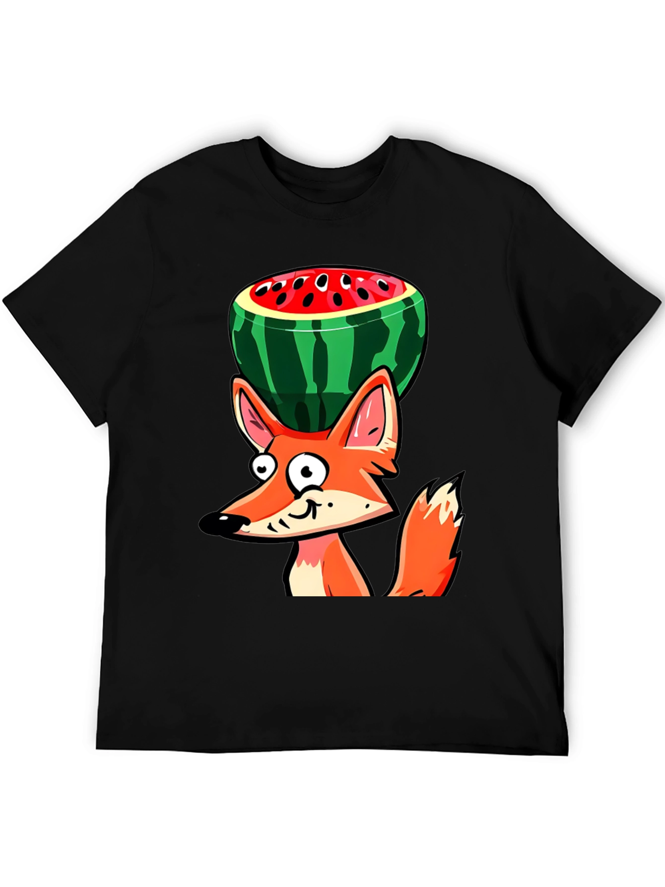 Funny Fox Watermelon Graphic Tee