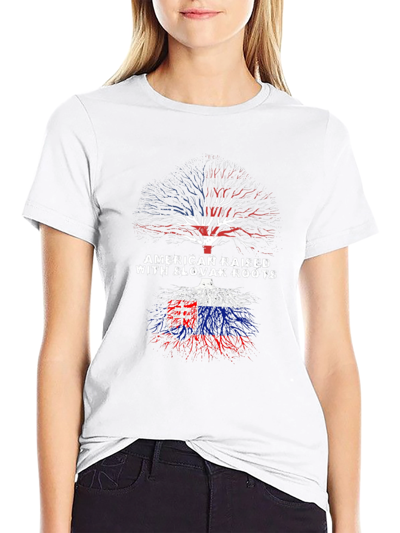 American Raised Slovak Roots T-Shirt