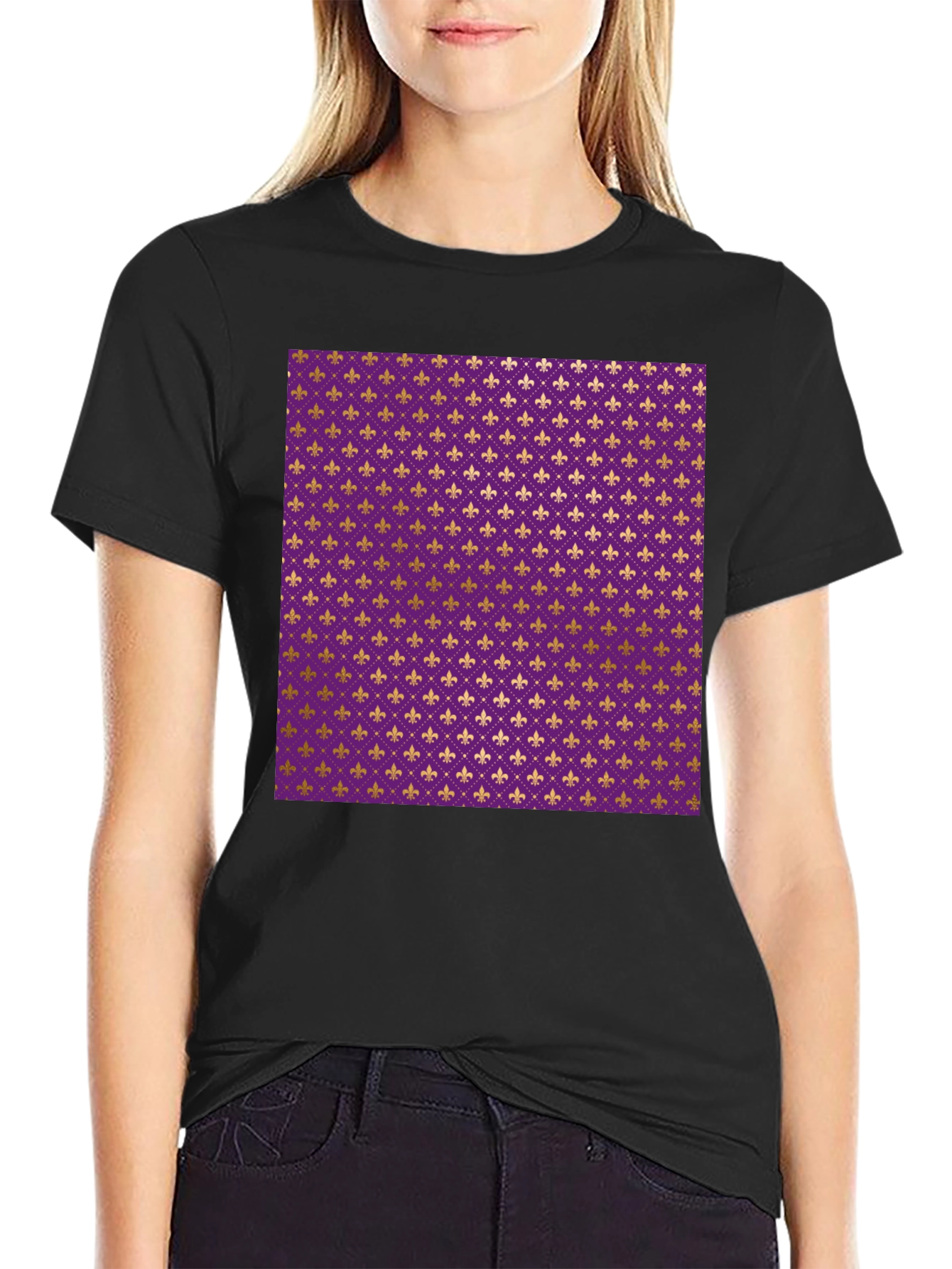 Fleur-de-lis Pattern T-Shirt