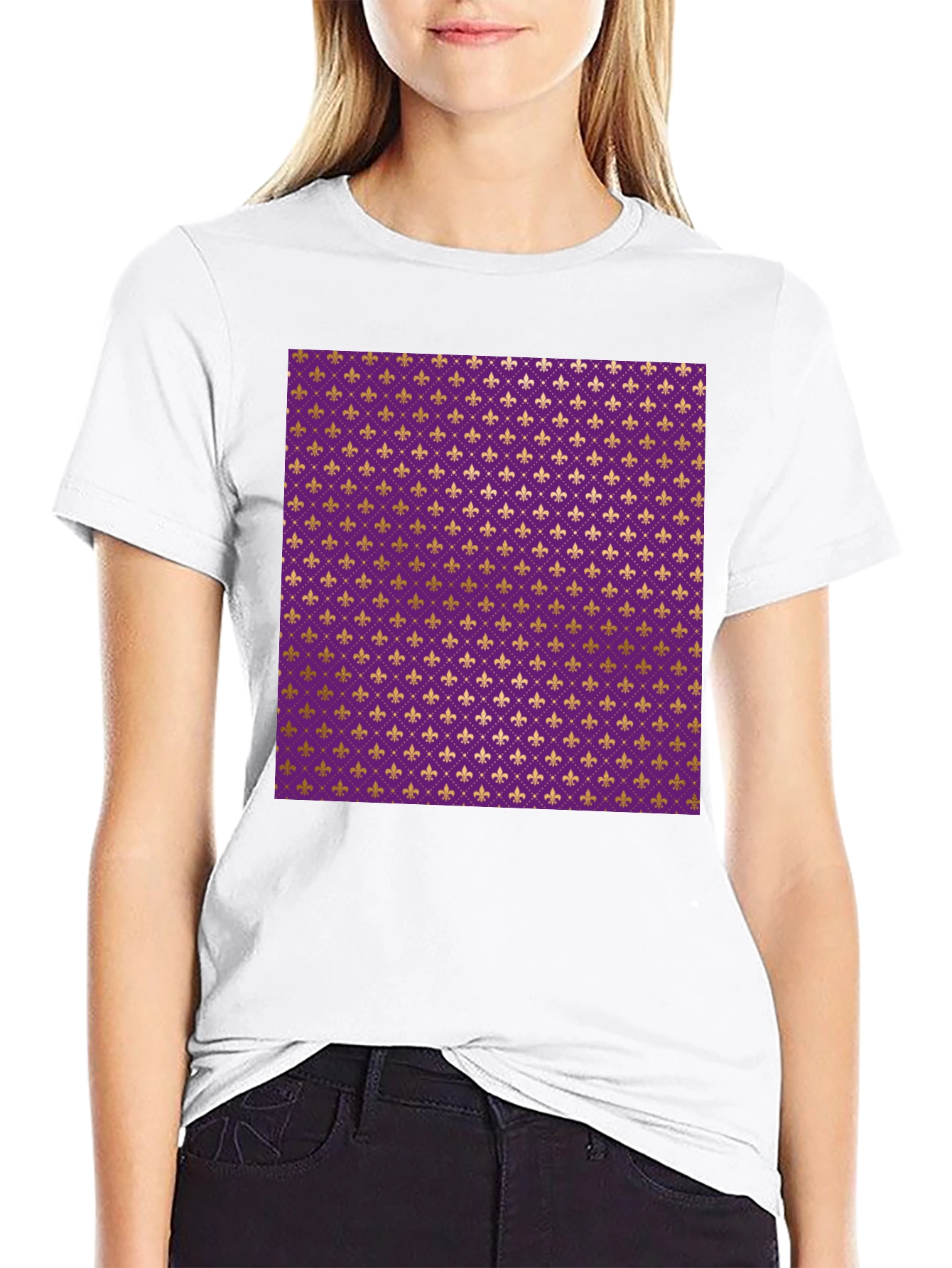 Fleur-de-lis Pattern T-Shirt