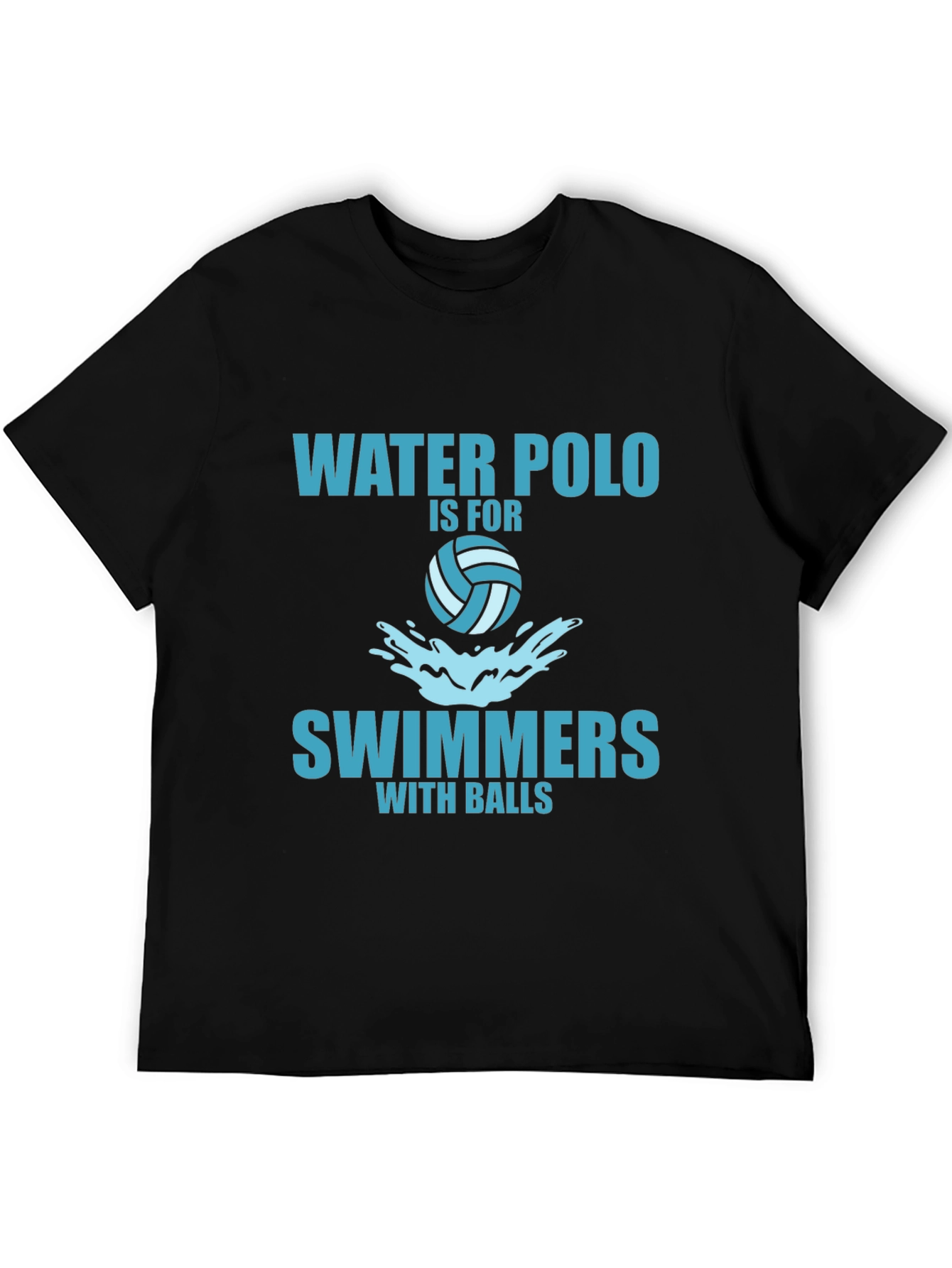 Water Polo Swimmers with Balls Graphic Tee