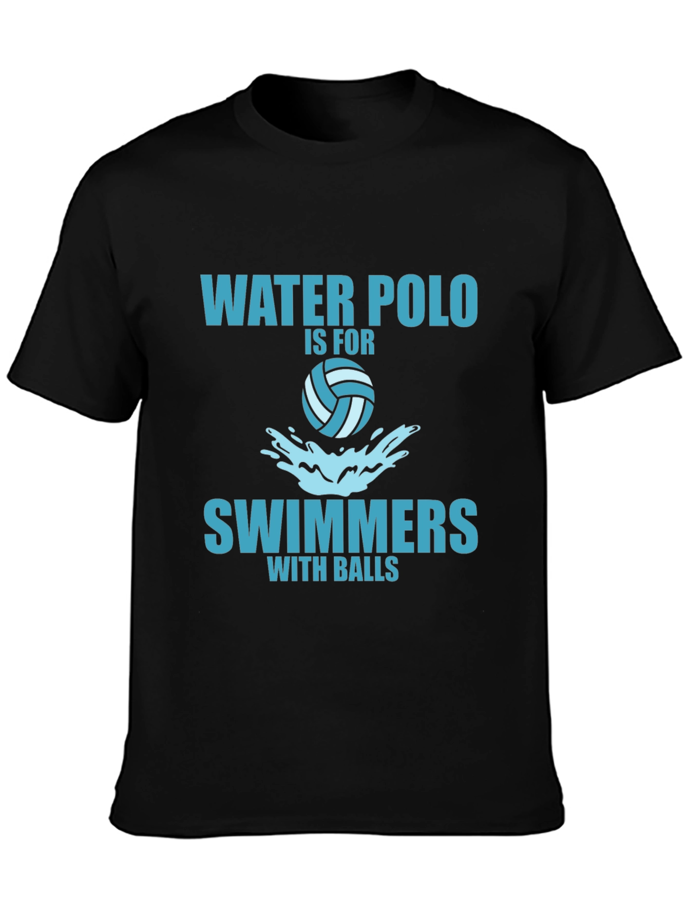 Water Polo Swimmers with Balls Graphic Tee