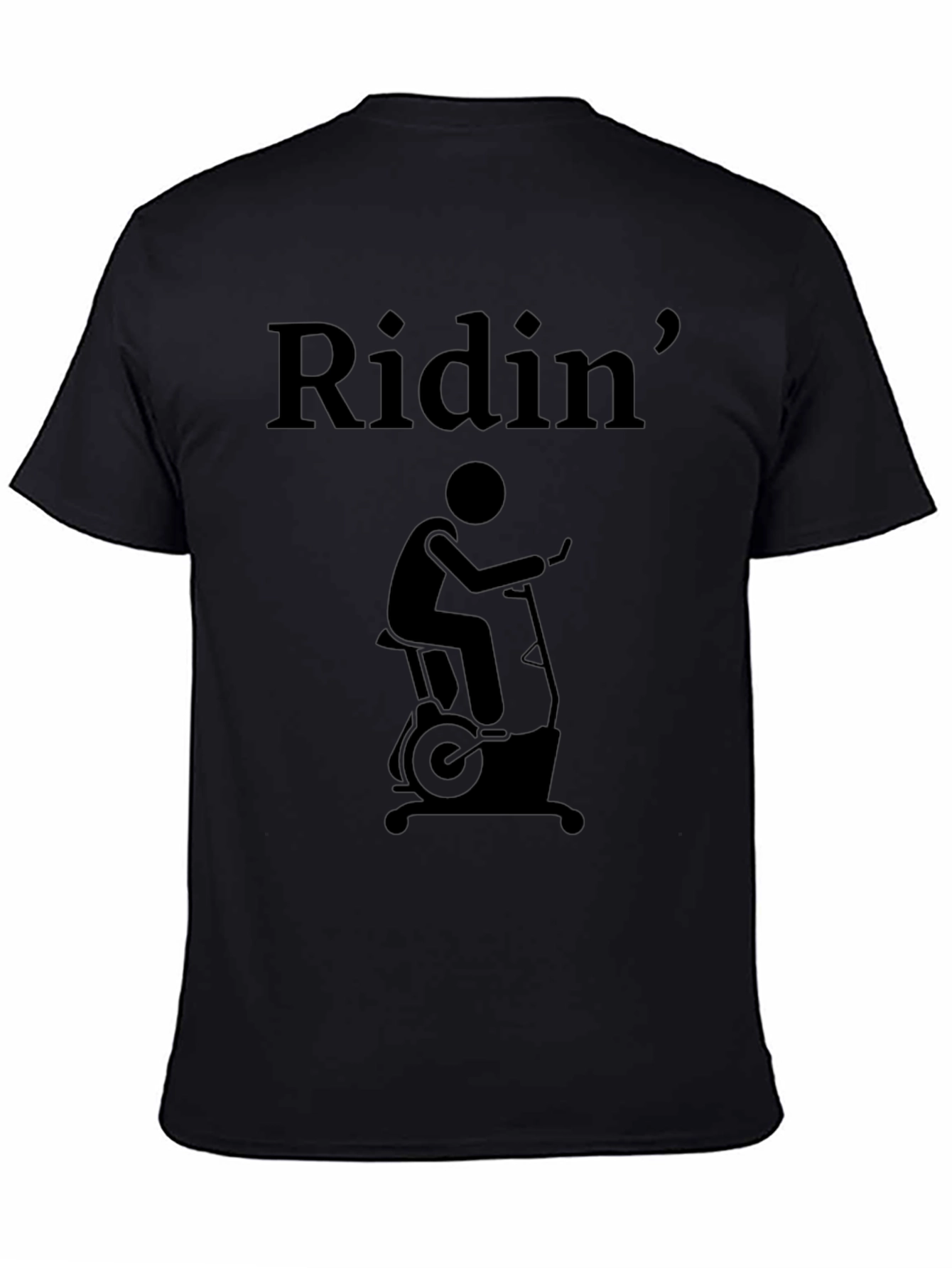 Ridin Exercise Bike T-Shirt - Gym Workout Tee