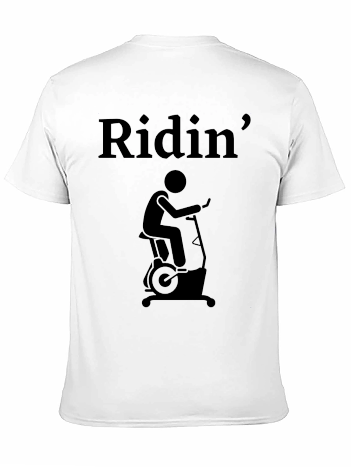 Ridin Exercise Bike T-Shirt - Gym Workout Tee