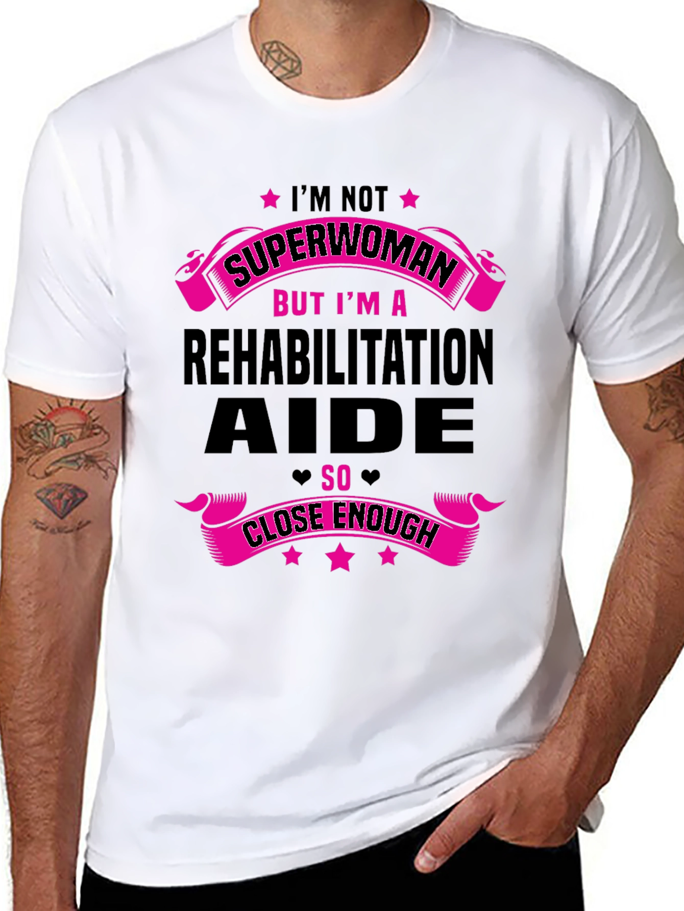 Rehabilitation Aide T-Shirt - Superwoman Funny Gift