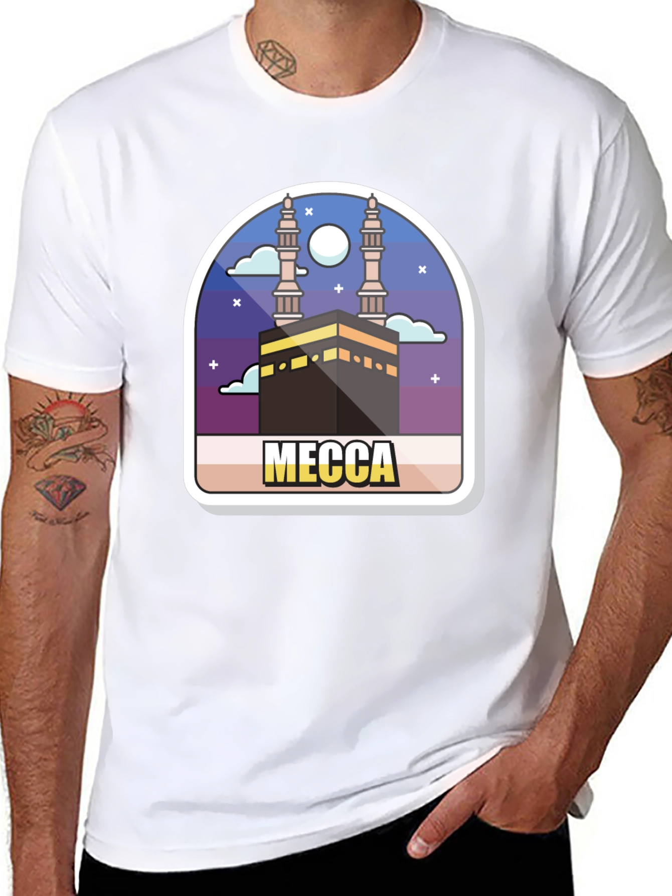Mecca Graphic T-Shirt - Stylish Islamic Design