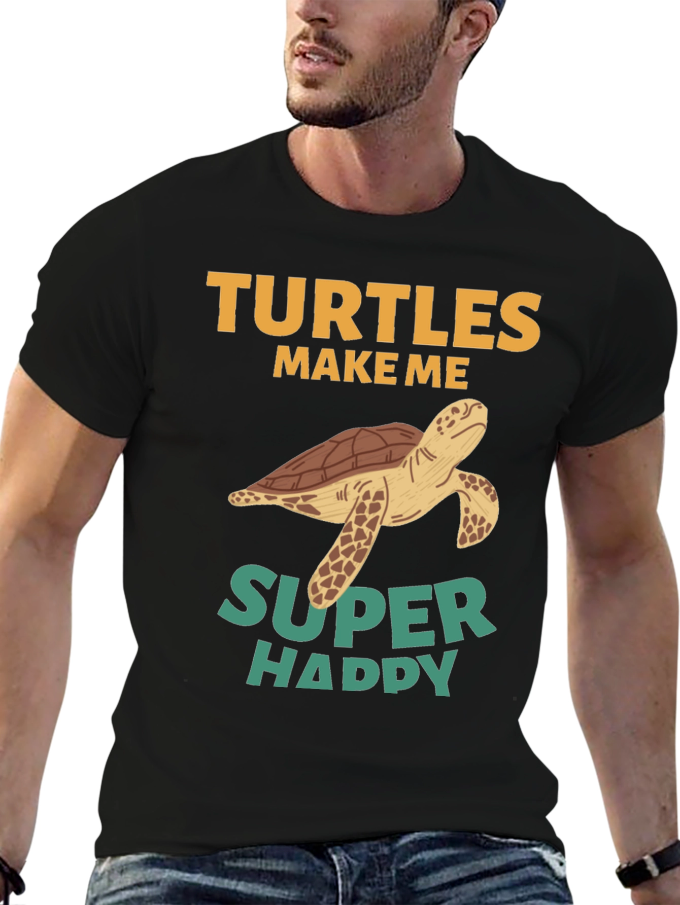 Turtles Make Me Super Happy Graphic Tee