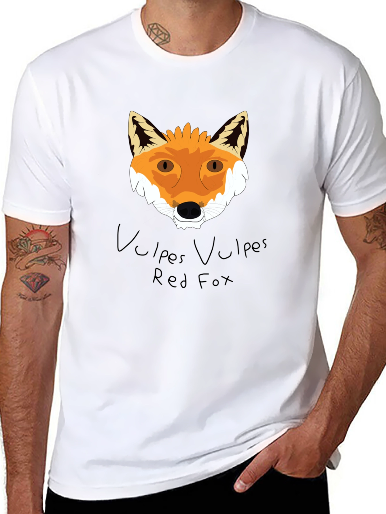 Red Fox Graphic Tee - Nature Lovers T-Shirt