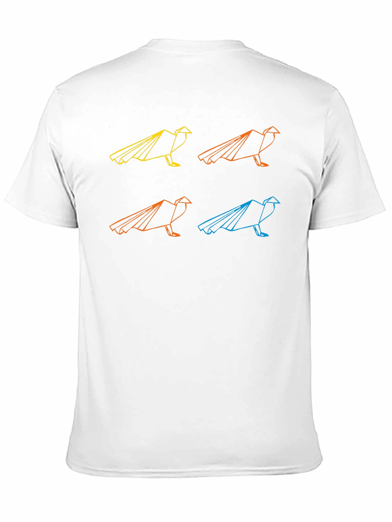 Geometric Raven Graphic T-Shirt