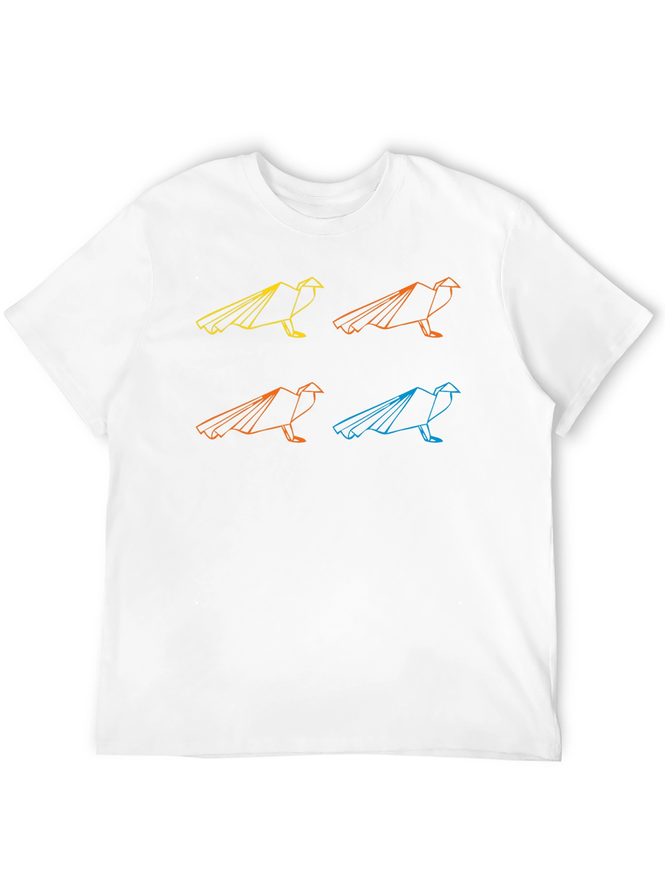 Geometric Raven Graphic T-Shirt