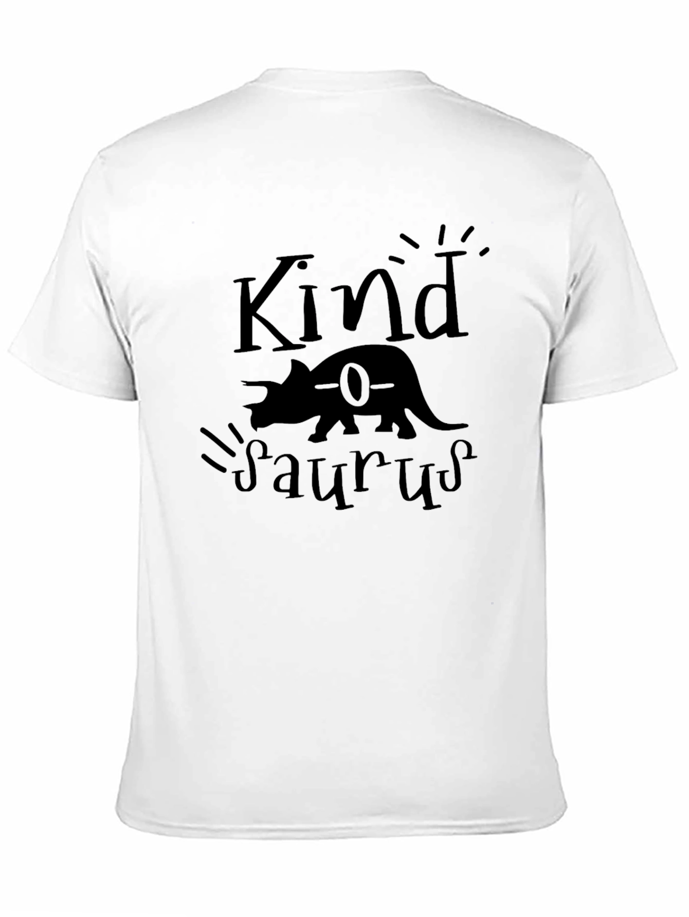 Kindasaurus Black Graphic Tee - Dinosaur Lovers T-Shirt