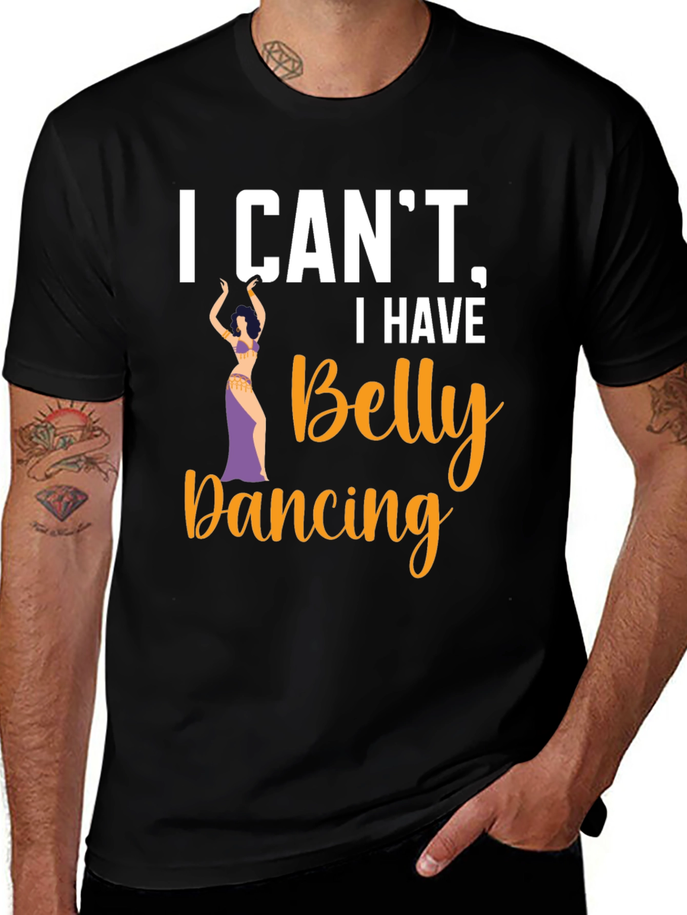 I Cant Belly Dancing T-Shirt - Fun Dance Tee