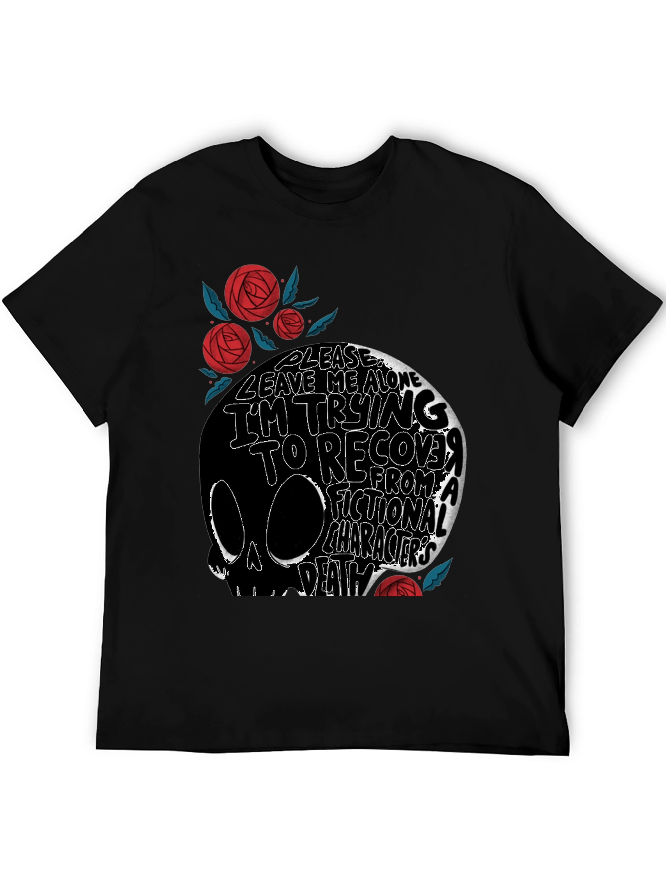 Skull Graphic T-Shirt: Fictional Character Death