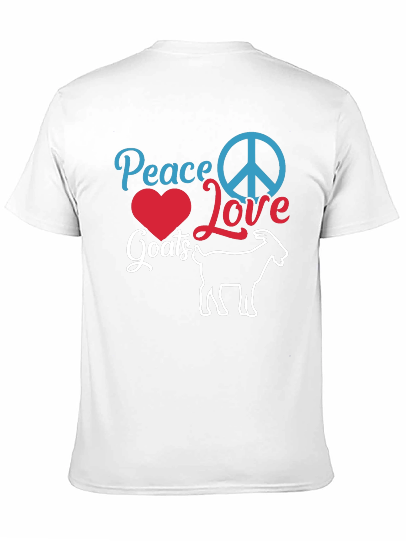 Peace Love Goats Black T-Shirt