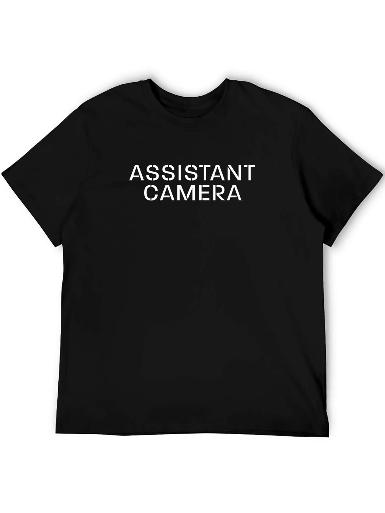 Assistant Camera T-Shirt - Black Crew Neck