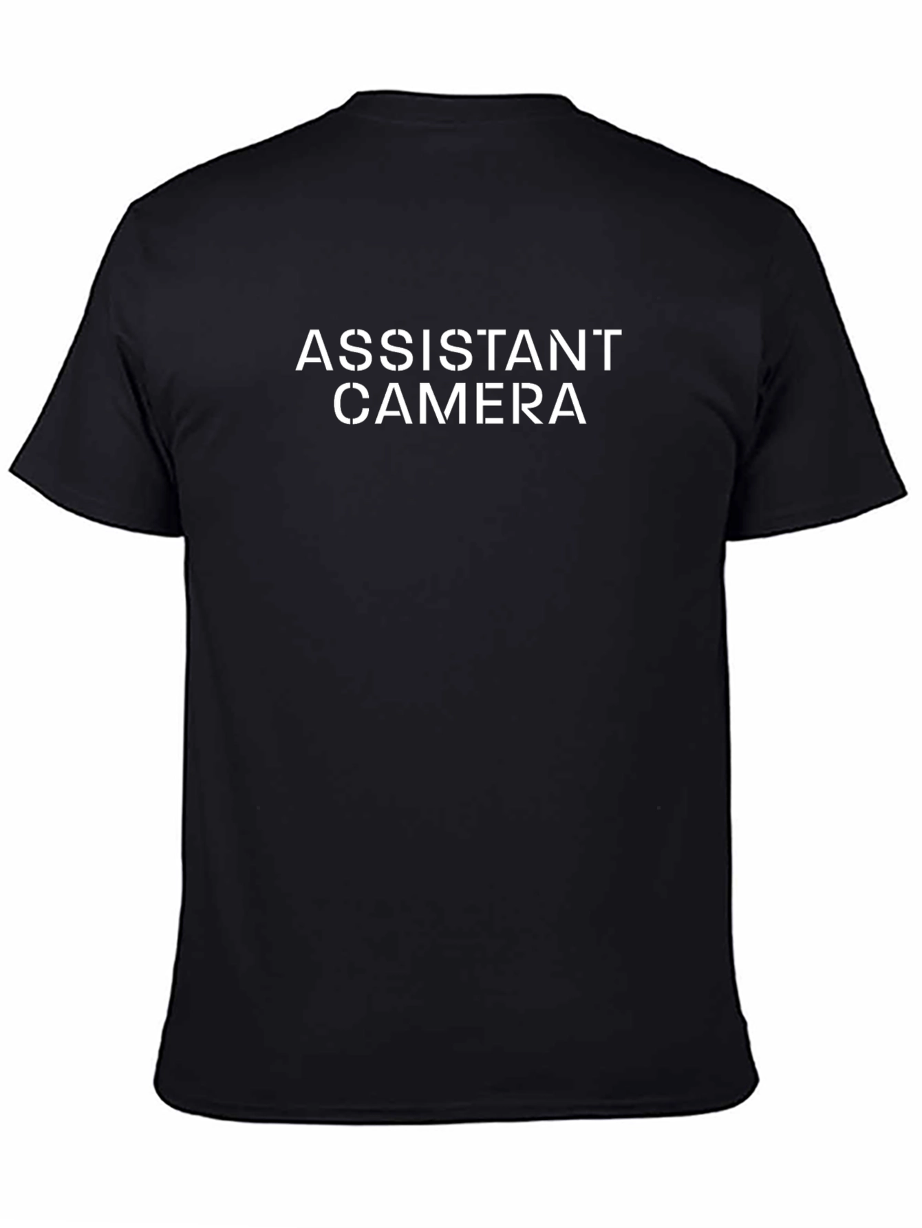 Assistant Camera T-Shirt - Black Crew Neck