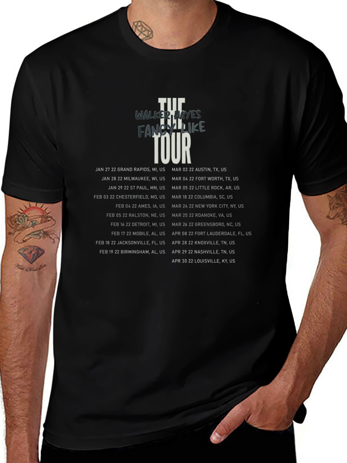 Walker Hayes Fancy Like Tour T-Shirt