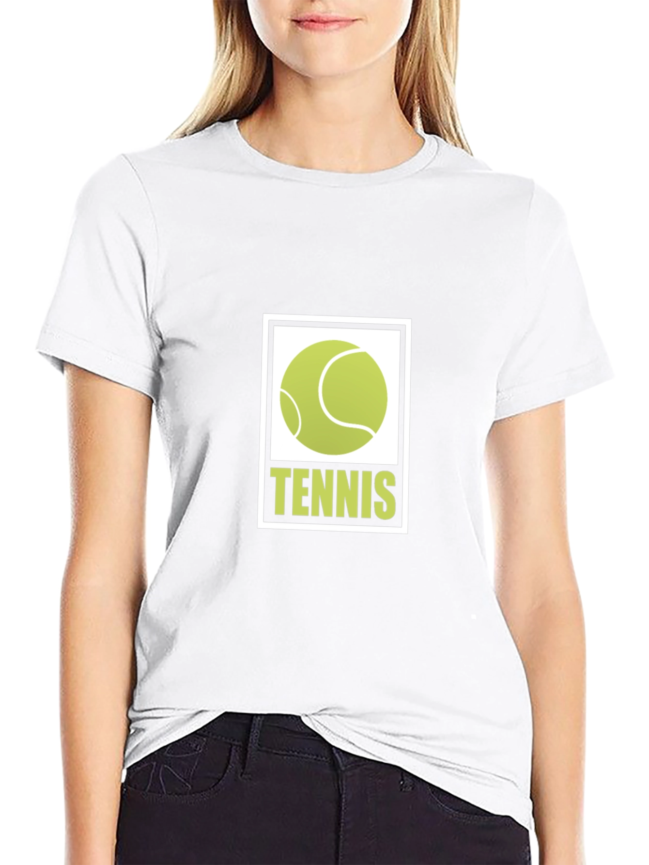 Tennis Ball Graphic Black T-Shirt