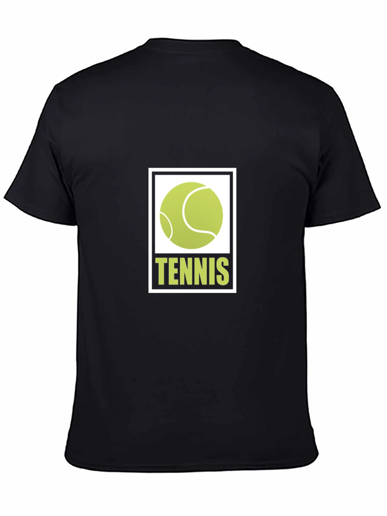Tennis Ball Graphic Black T-Shirt